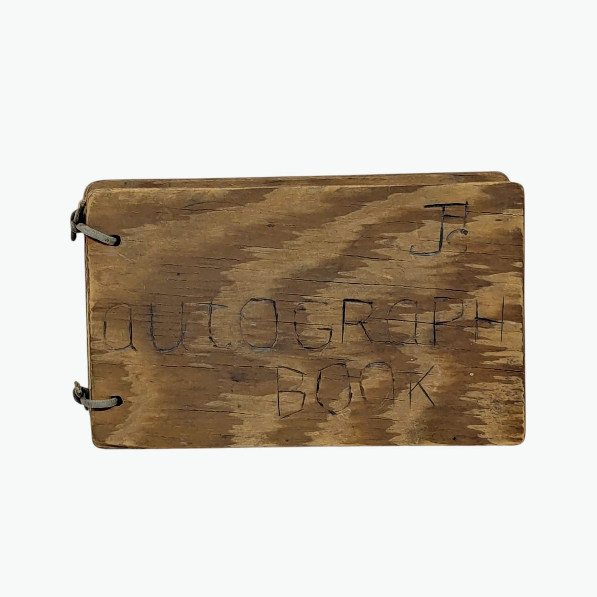 1948 Hand-Carved Wooden High School Autograph Book 