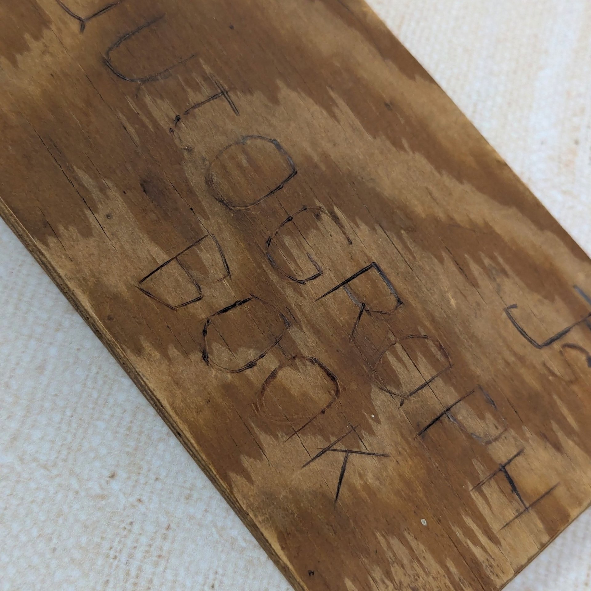 1948 Hand-Carved Wooden Autograph Book – Vintage High School Ephemera