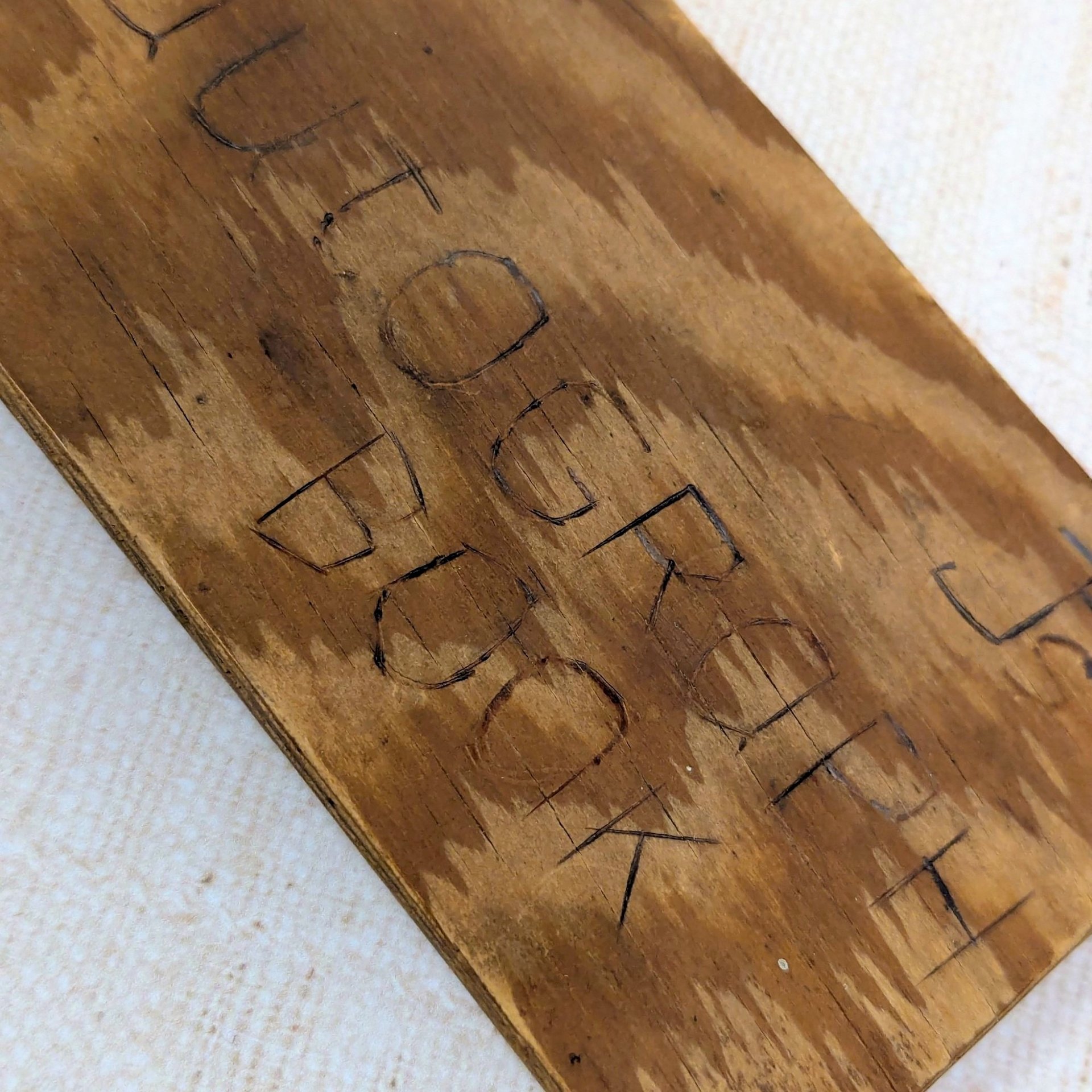 1948 Hand-Carved Wooden High School Autograph Book 