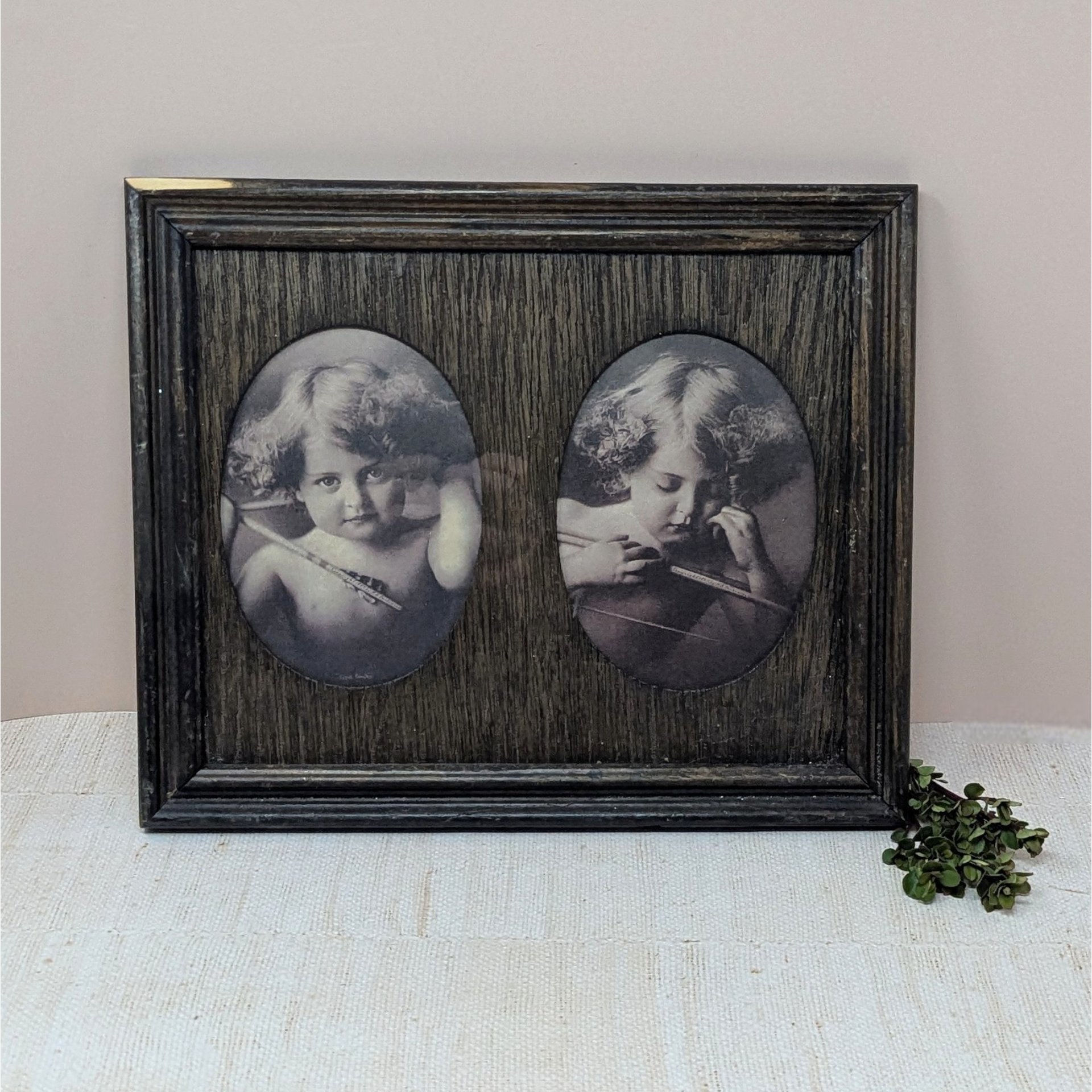 Vintage Angel Awake & Angel Asleep Framed Prints – Edwardian Style Nursery Art