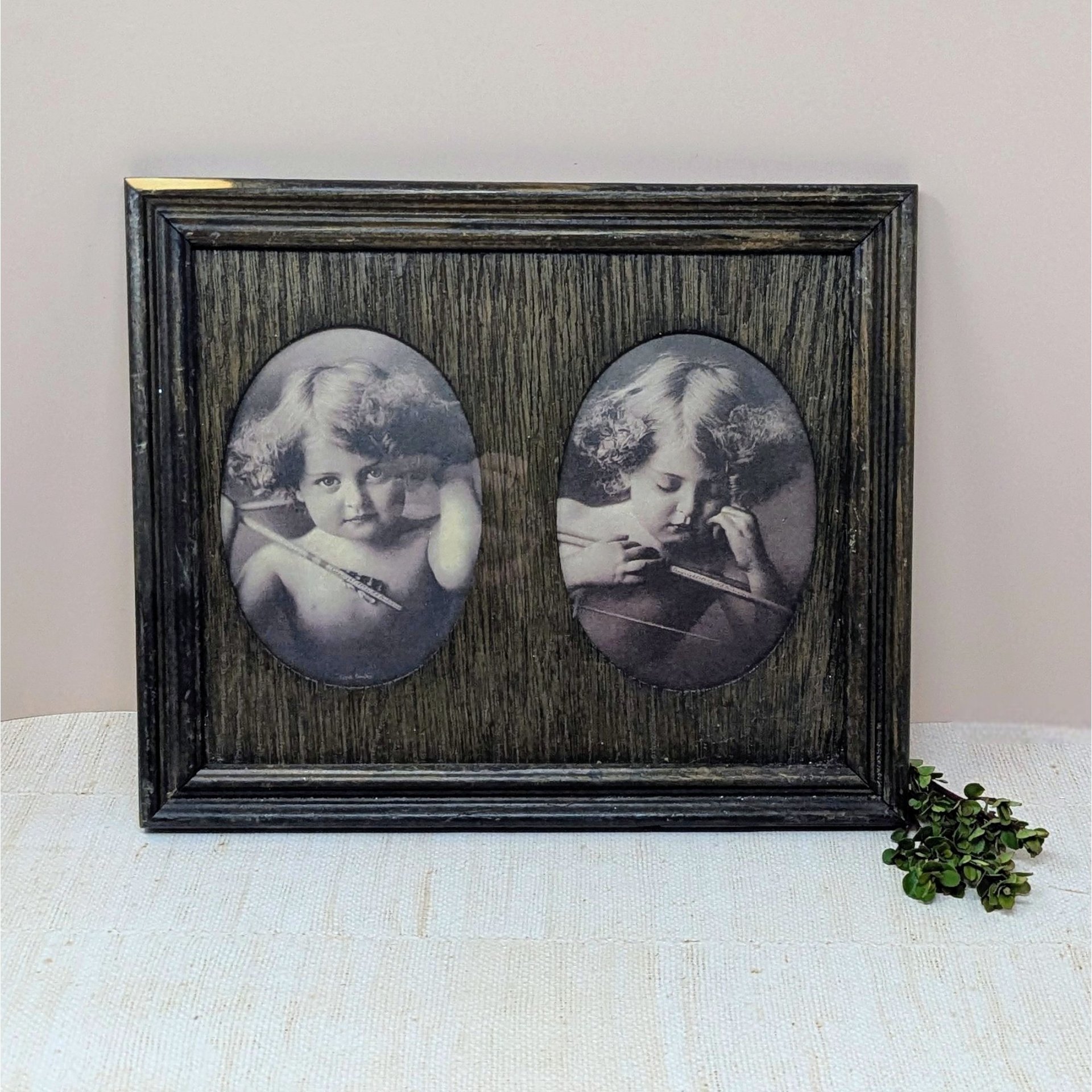 Vintage Angel Awake & Angel Asleep Framed Prints – Edwardian Style Nursery Art