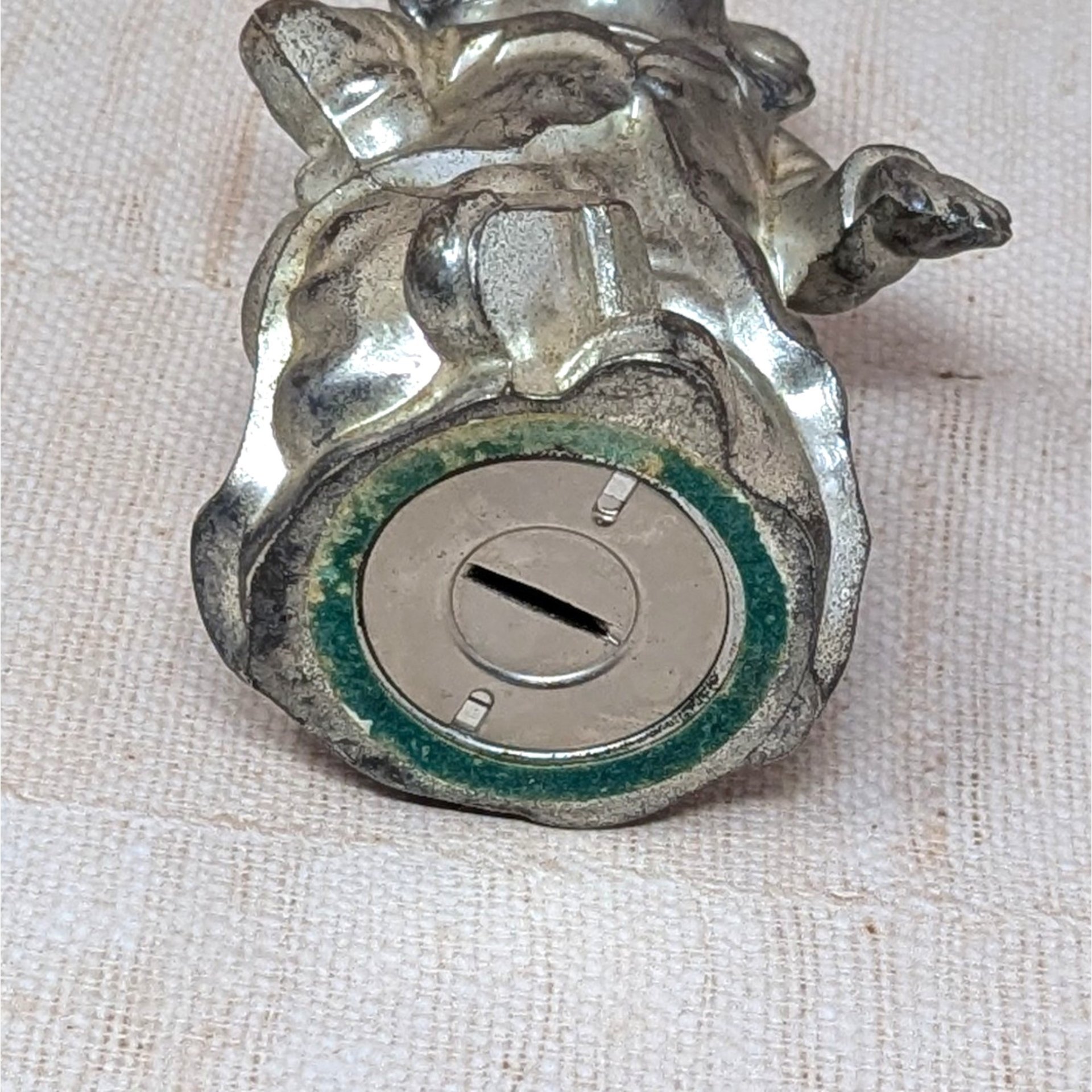 Mid-Century Cast Metal Clown Bank – Vintage Industrial