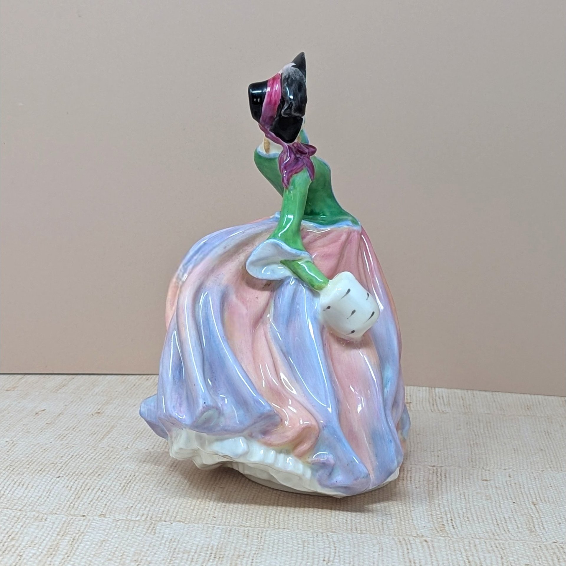 1939 Royal Doulton Autumn Breezes Figurine – Edwardian Fine Porcelain Heritage
