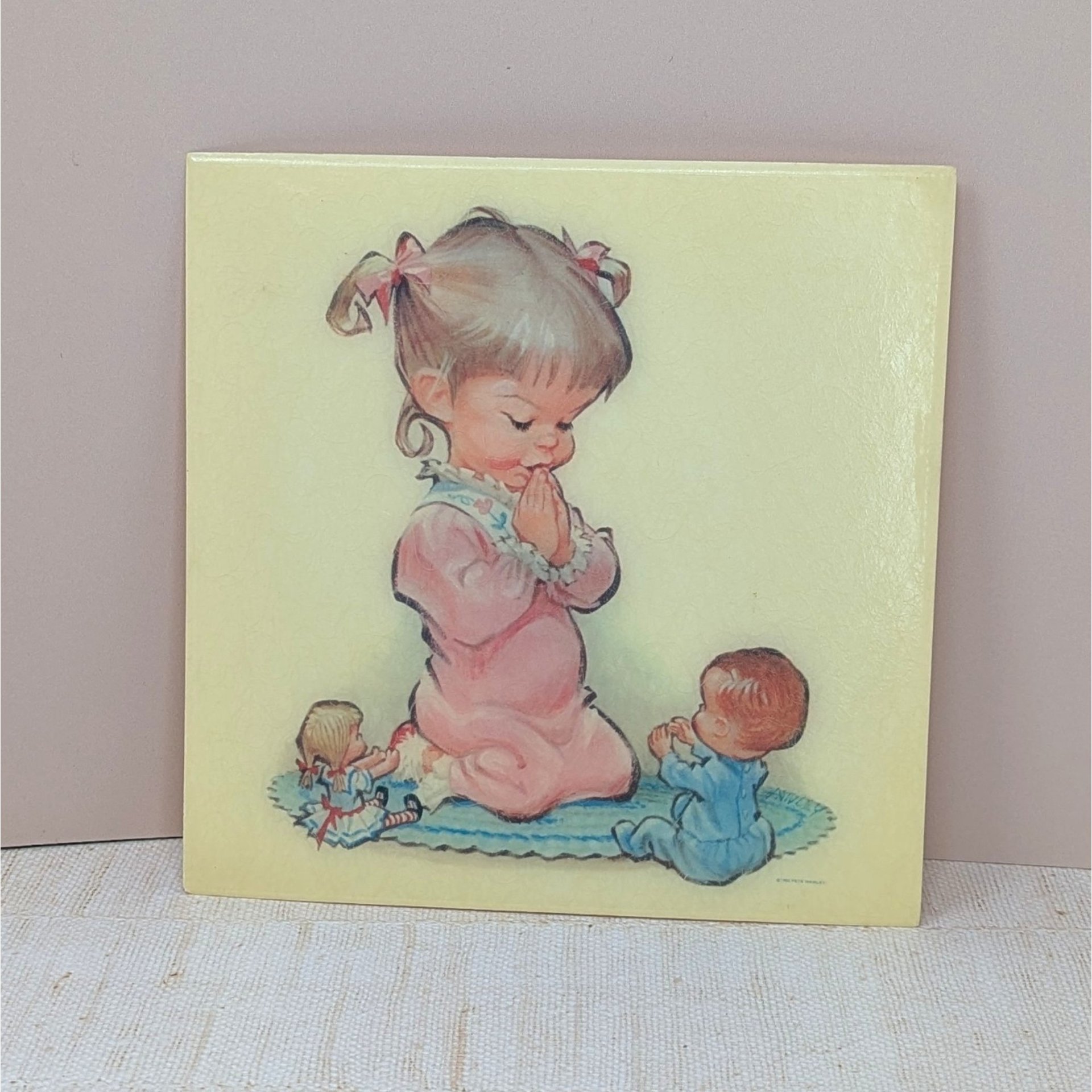 1960s Pete Hawley Fiberglass Plaques – Vintage Mid-Century Nursery Art