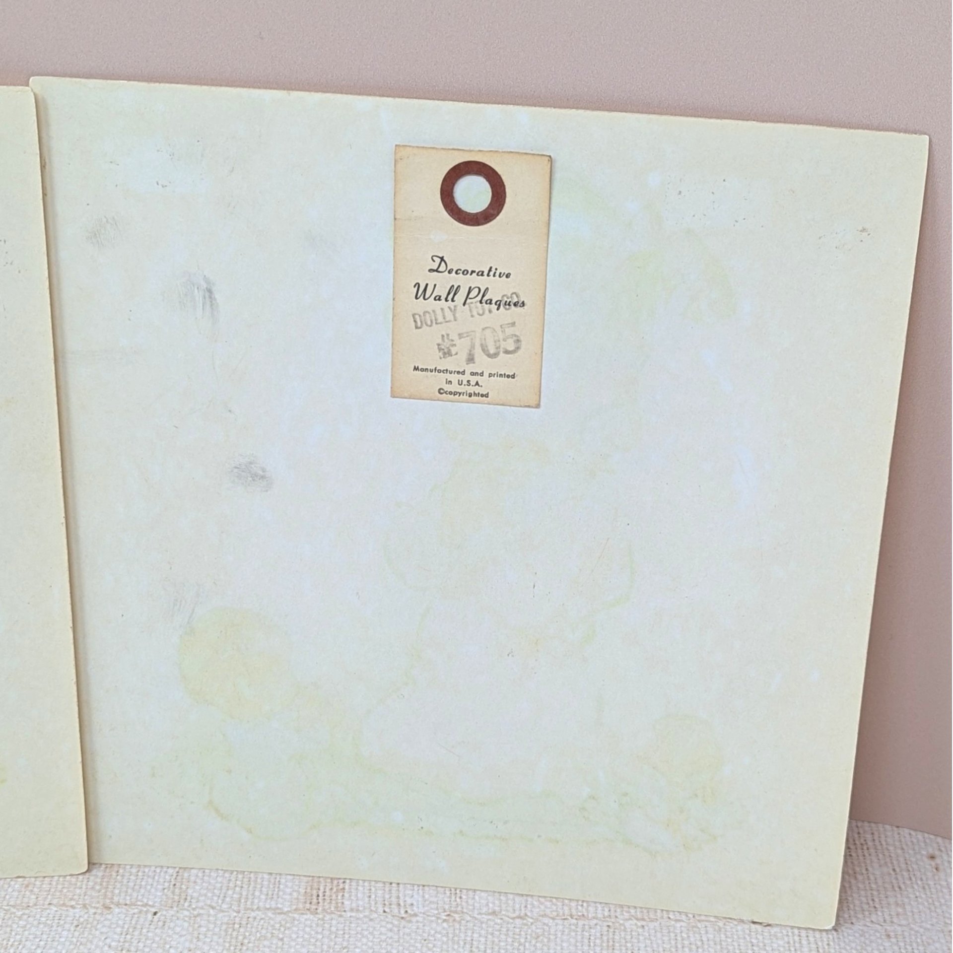 1960s Pete Hawley Fiberglass Plaques – Vintage Mid-Century Nursery Art