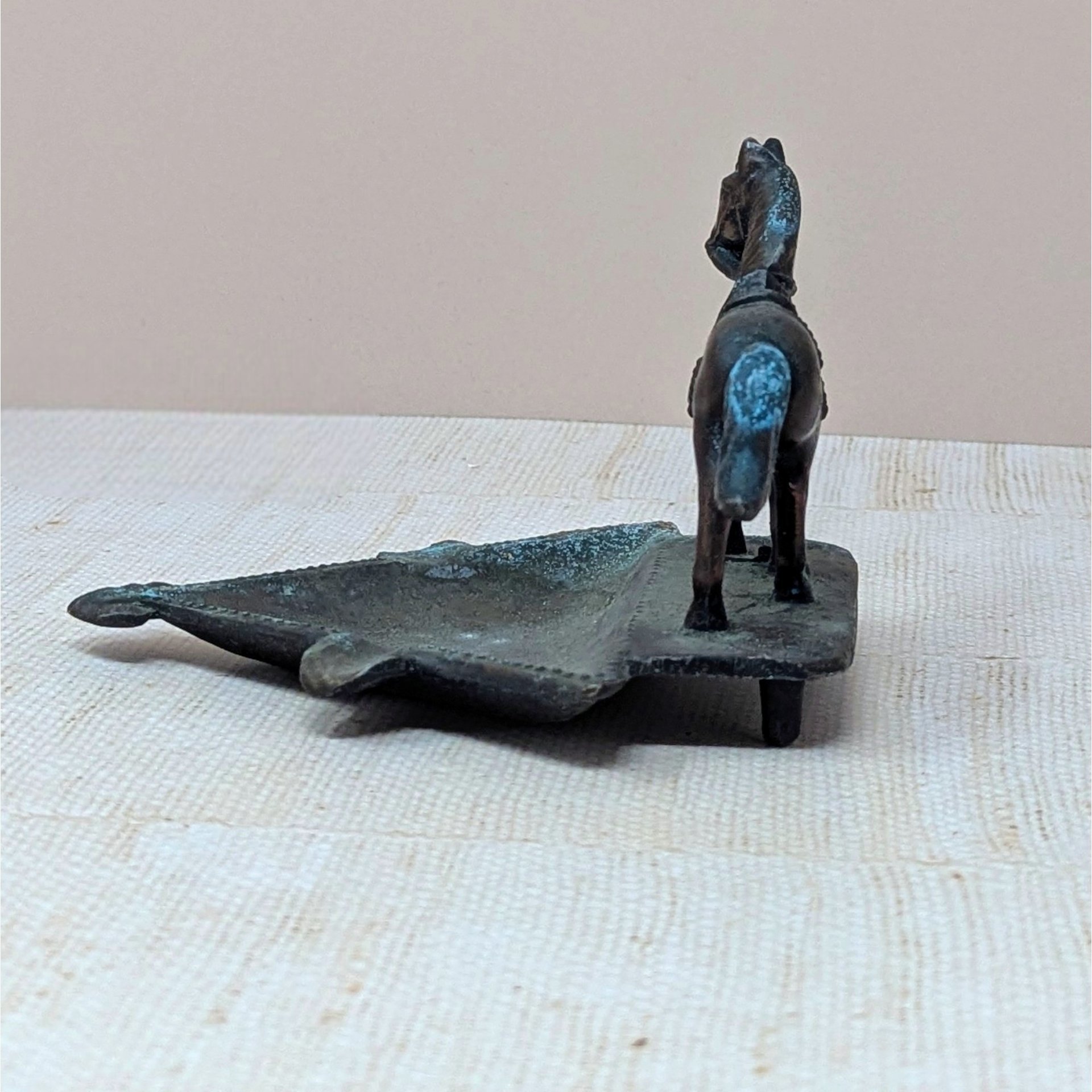 1930 John Wright Horse Cast Metal Ashtray