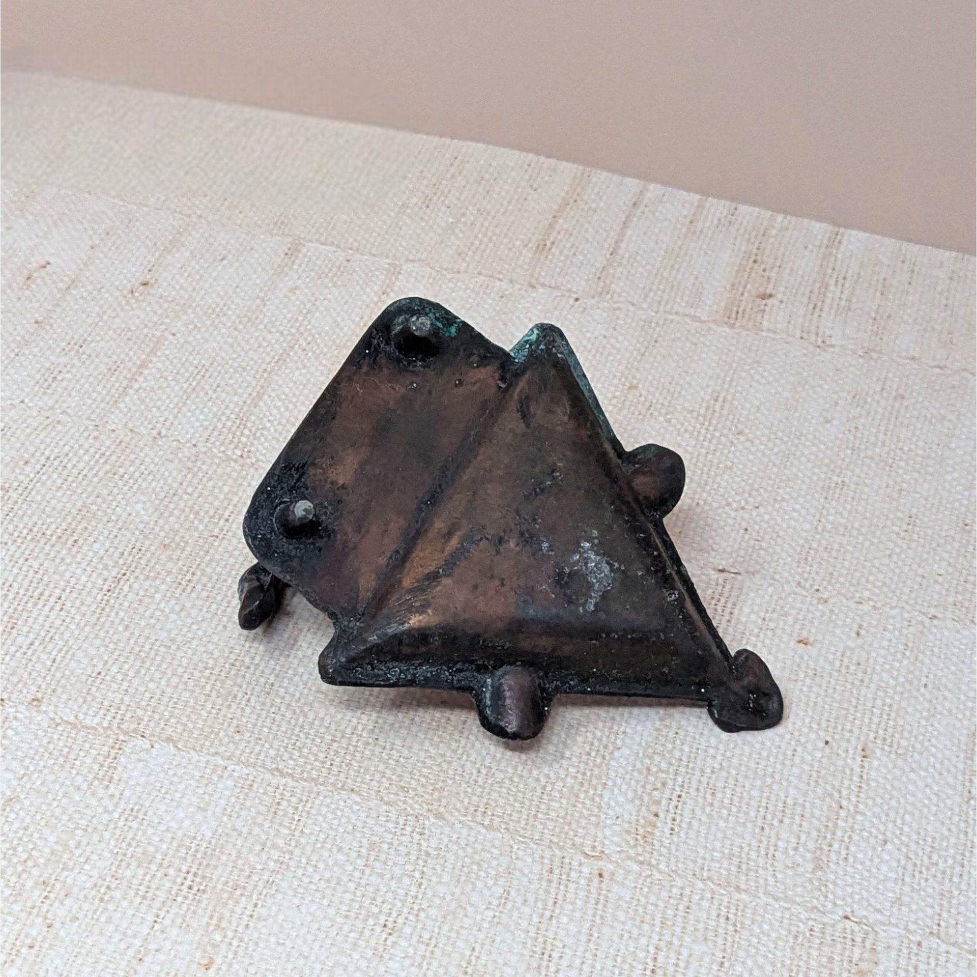 1930 John Wright Horse Ashtray – Vintage Cast Metal Saddled Horse Western Americana