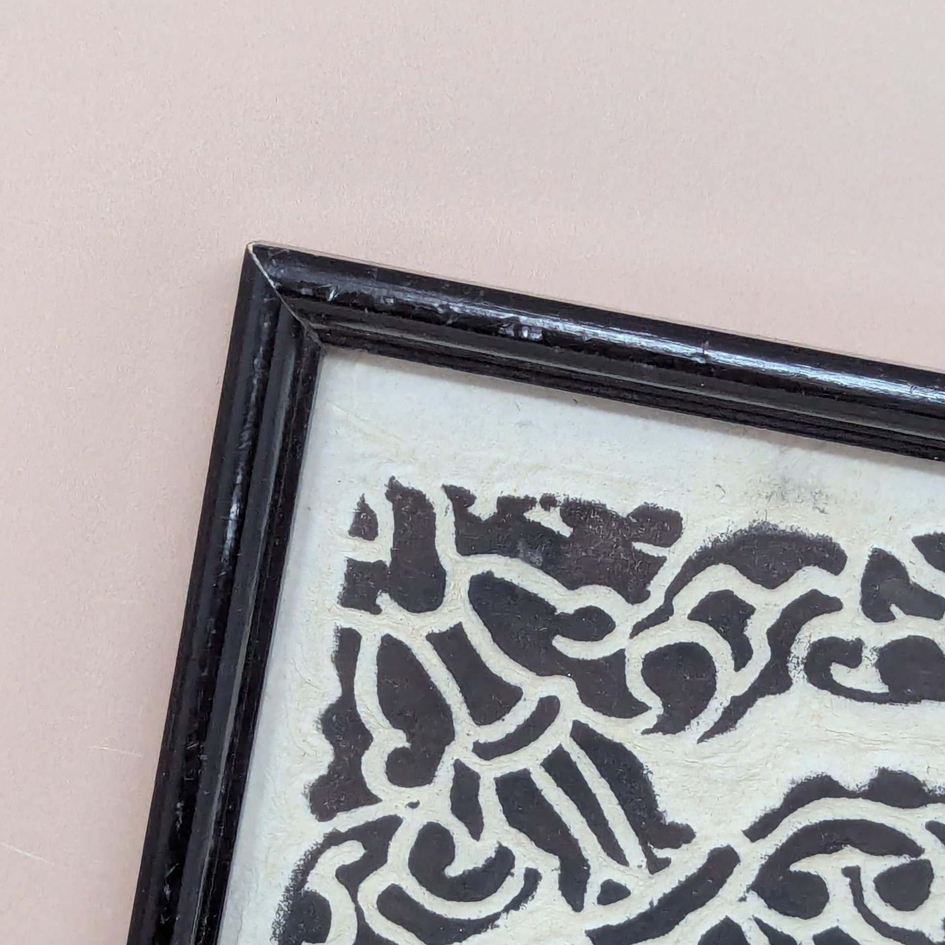 Mid-Century Cambodian Rice Paper Rubbing – Vintage Apsara Dancer Gallery Art