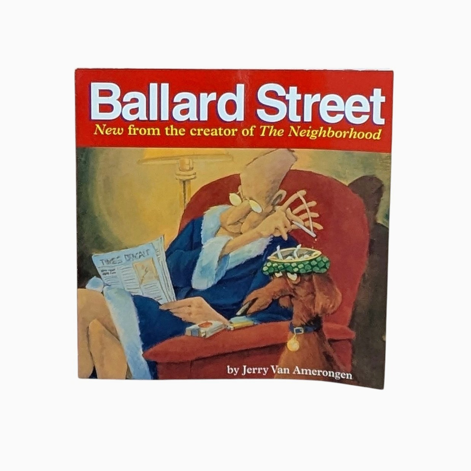 Signed Jerry Van Amerongen Ballard Street Book – 1998 Autographed Cartoon Art Softcover