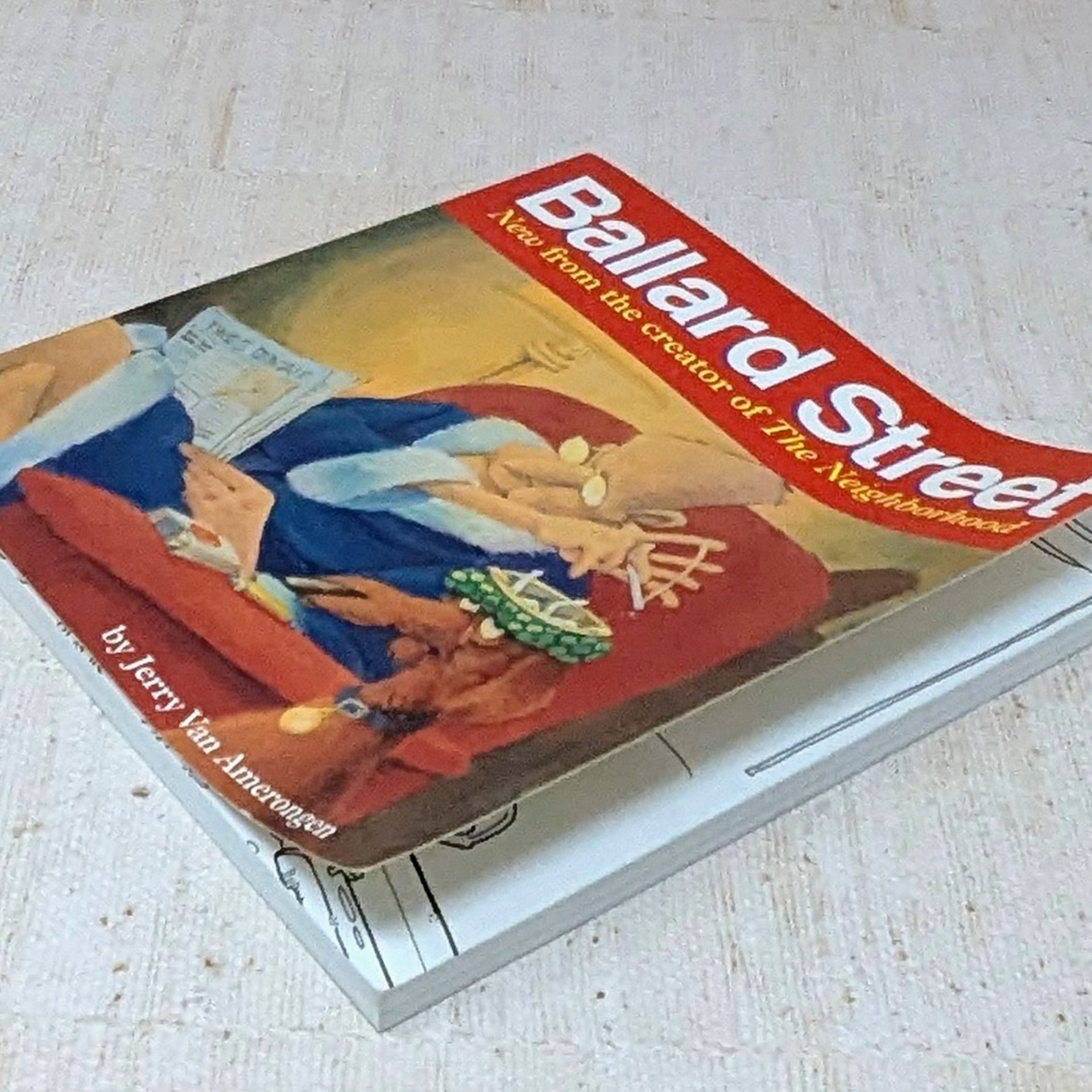 Signed Jerry Van Amerongen Ballard Street Book – 1998 Autographed Cartoon Art Softcover