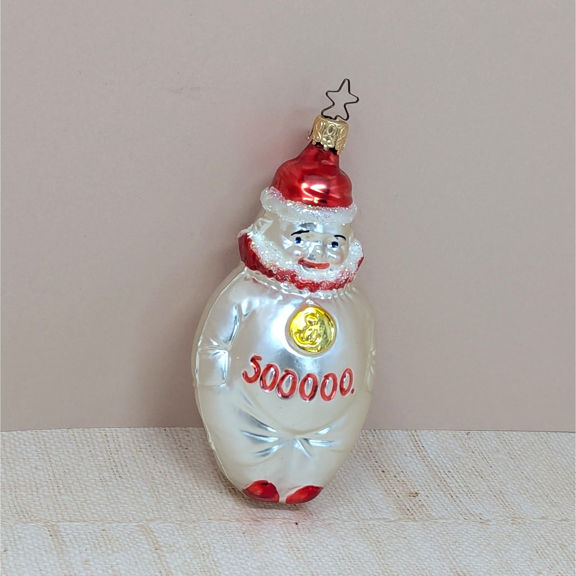 Vintage Inge-Glas "500,000" Milestone Clown – Hand-Blown German Glass