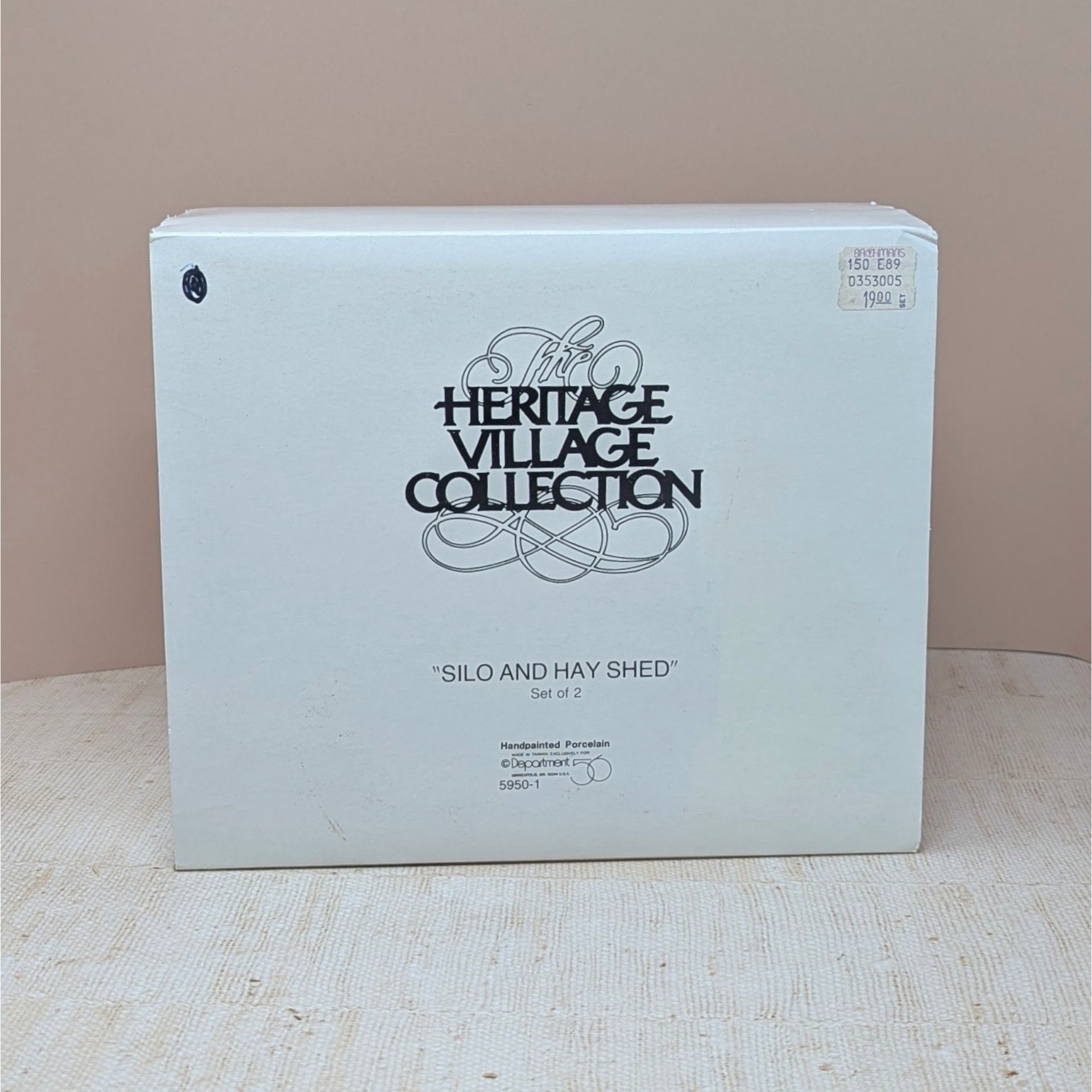 Vintage Dept 56 Silo and Hayshed – Heritage Village Porcelain Landscape Set