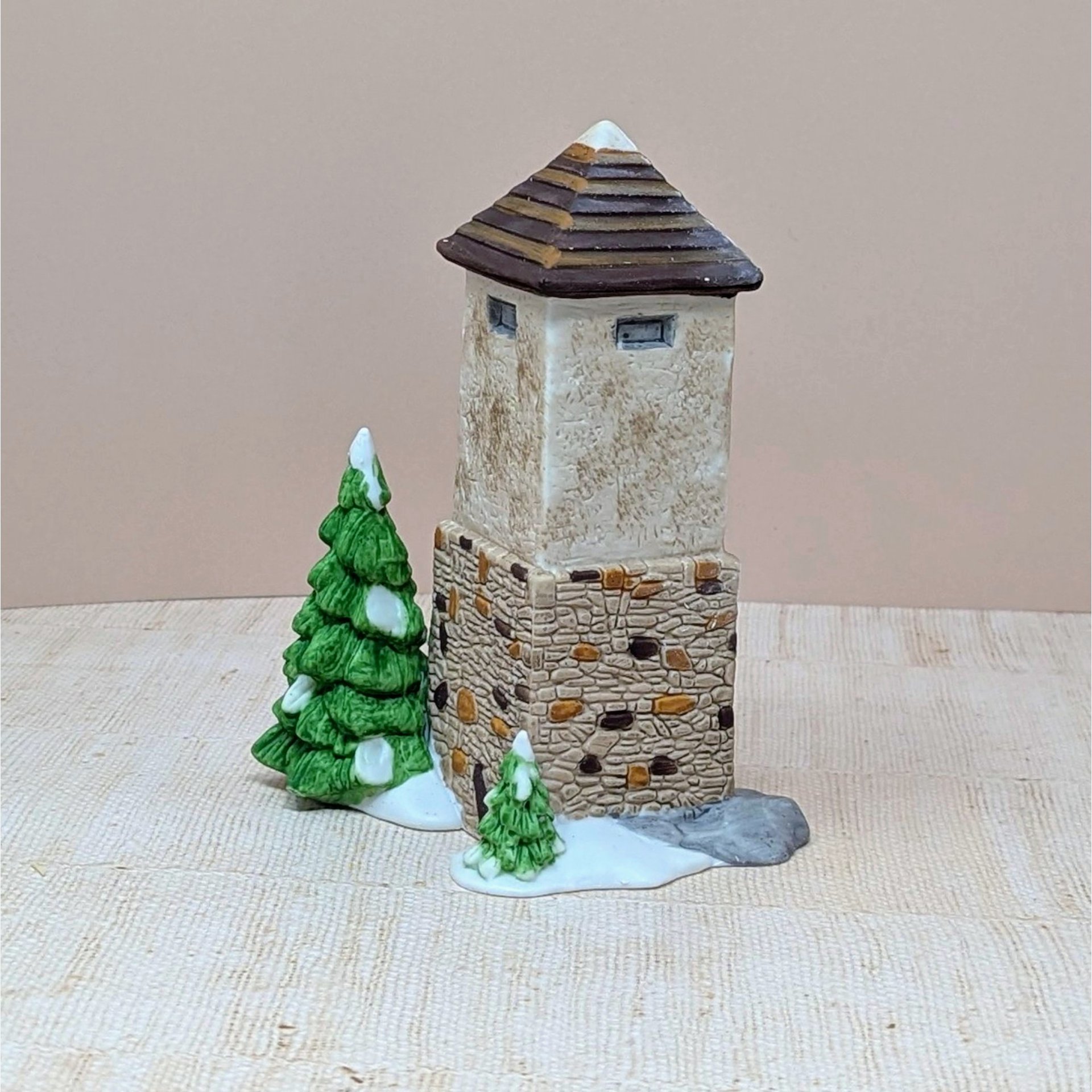 Vintage Dept 56 Silo and Hayshed Village Set