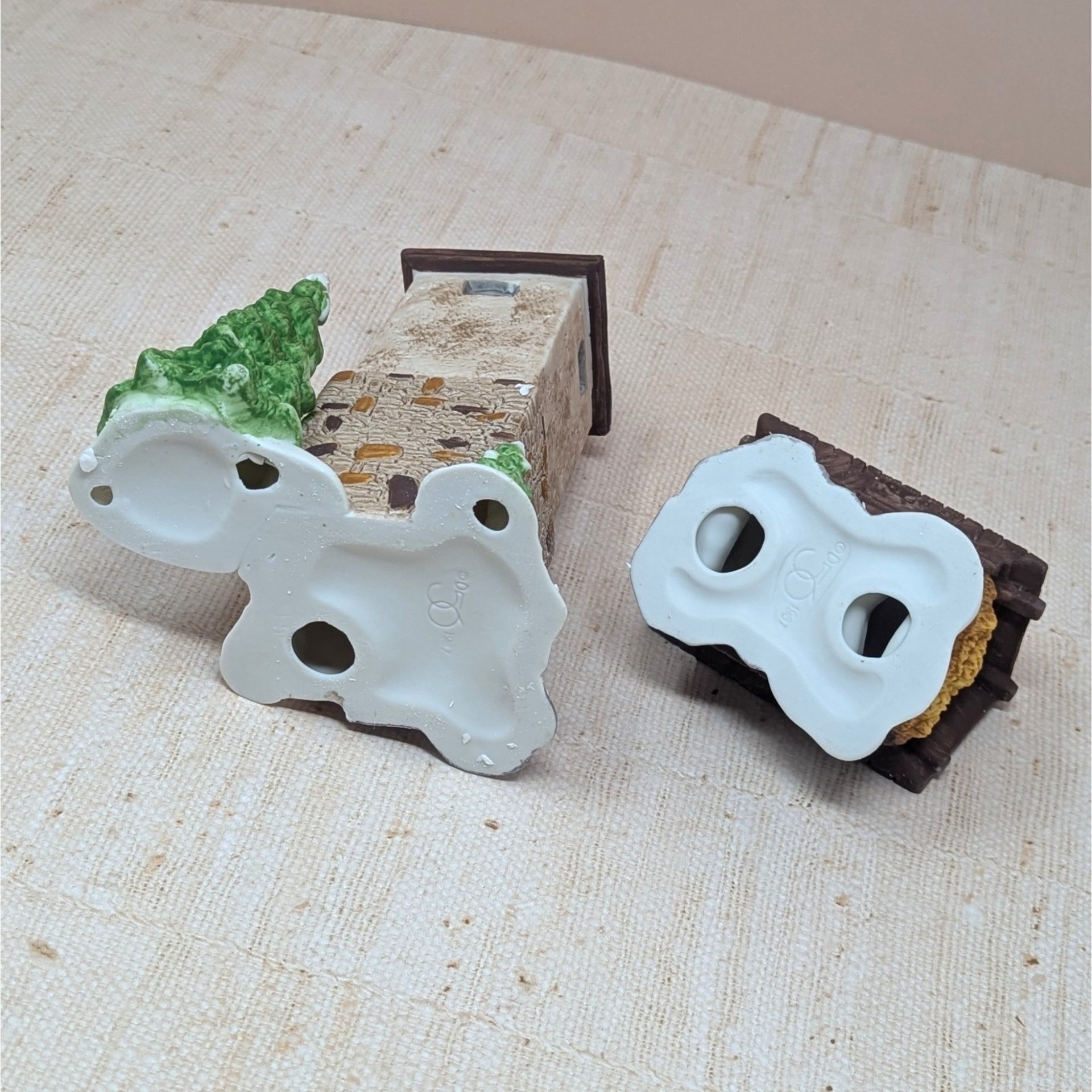 Vintage Dept 56 Silo and Hayshed – Heritage Village Porcelain Landscape Set