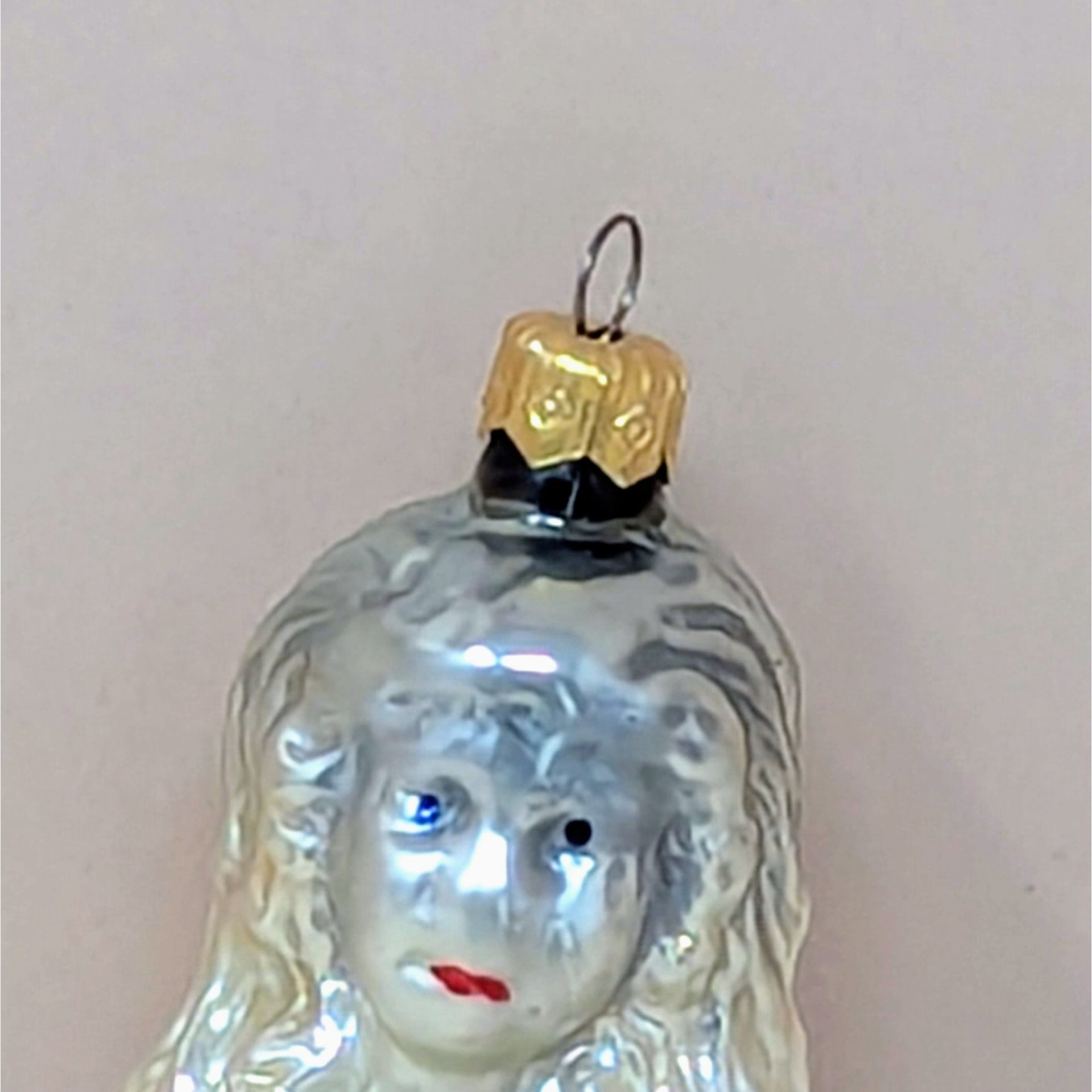 1982 Girl with Roses Inge-Glas Ornament – Victorian Mercury Glass Decor