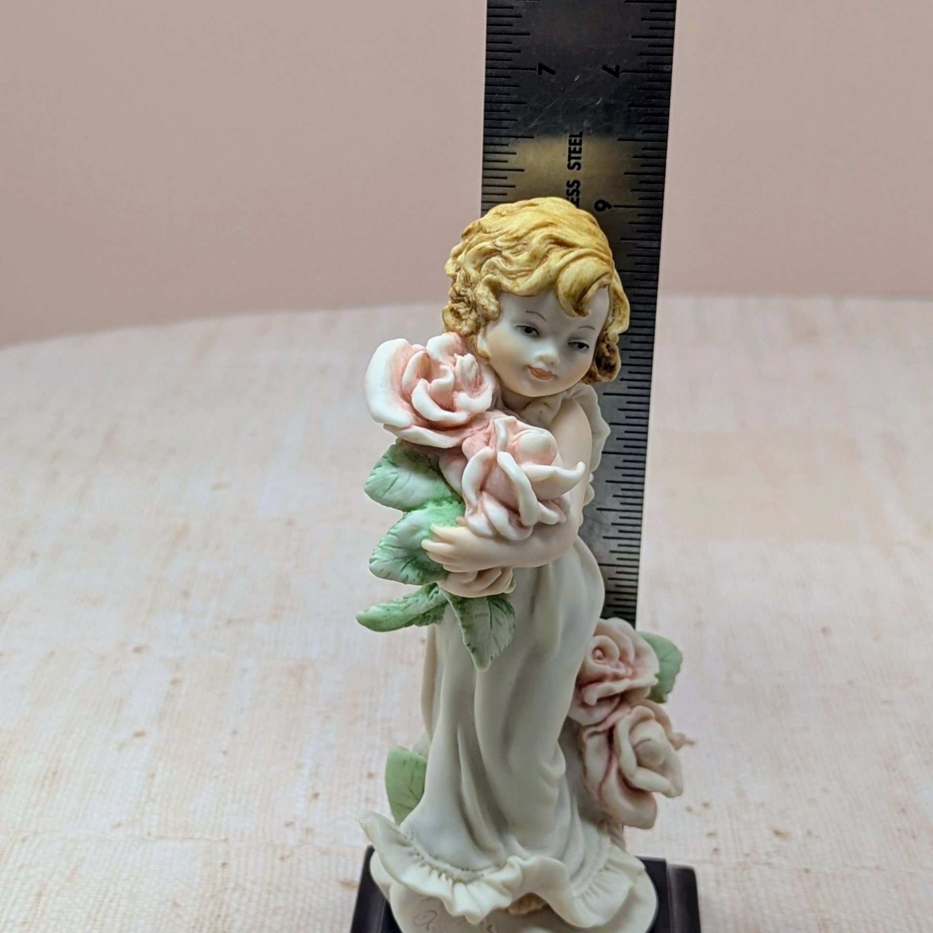 1999 Giuseppe Armani "Rosette" Figurine | Vintage Italian Florence Sculpture