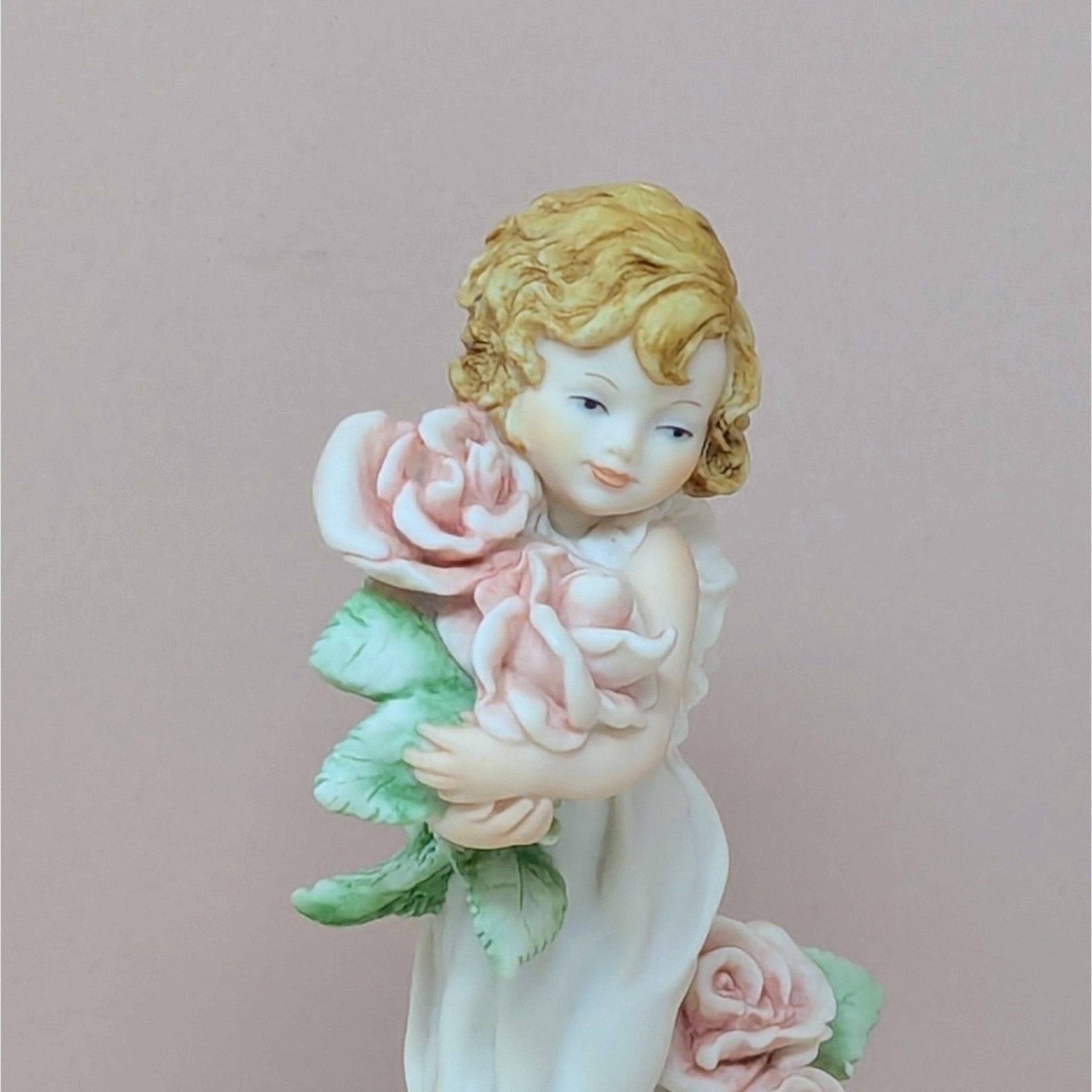 1999 Giuseppe Armani "Rosette" Figurine | Vintage Italian Florence Sculpture