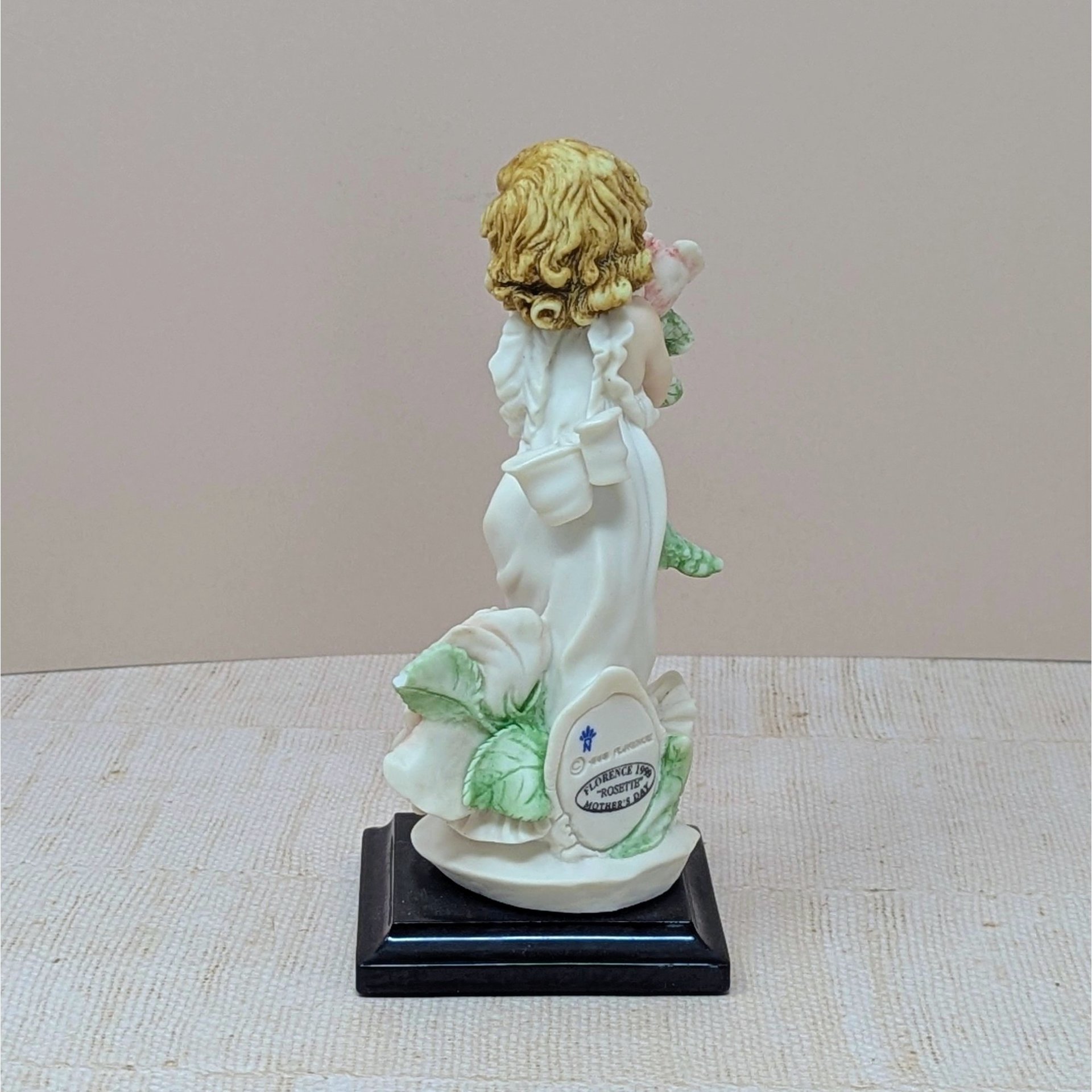 1999 Giuseppe Armani "Rosette" Figurine | Vintage Italian Florence Sculpture