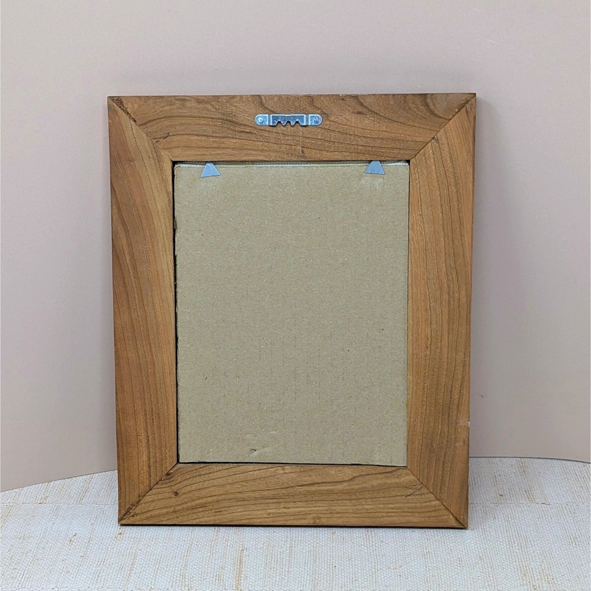 Vintage M.J. Hummel It Looks Like Rain: Framed Cross-stitch