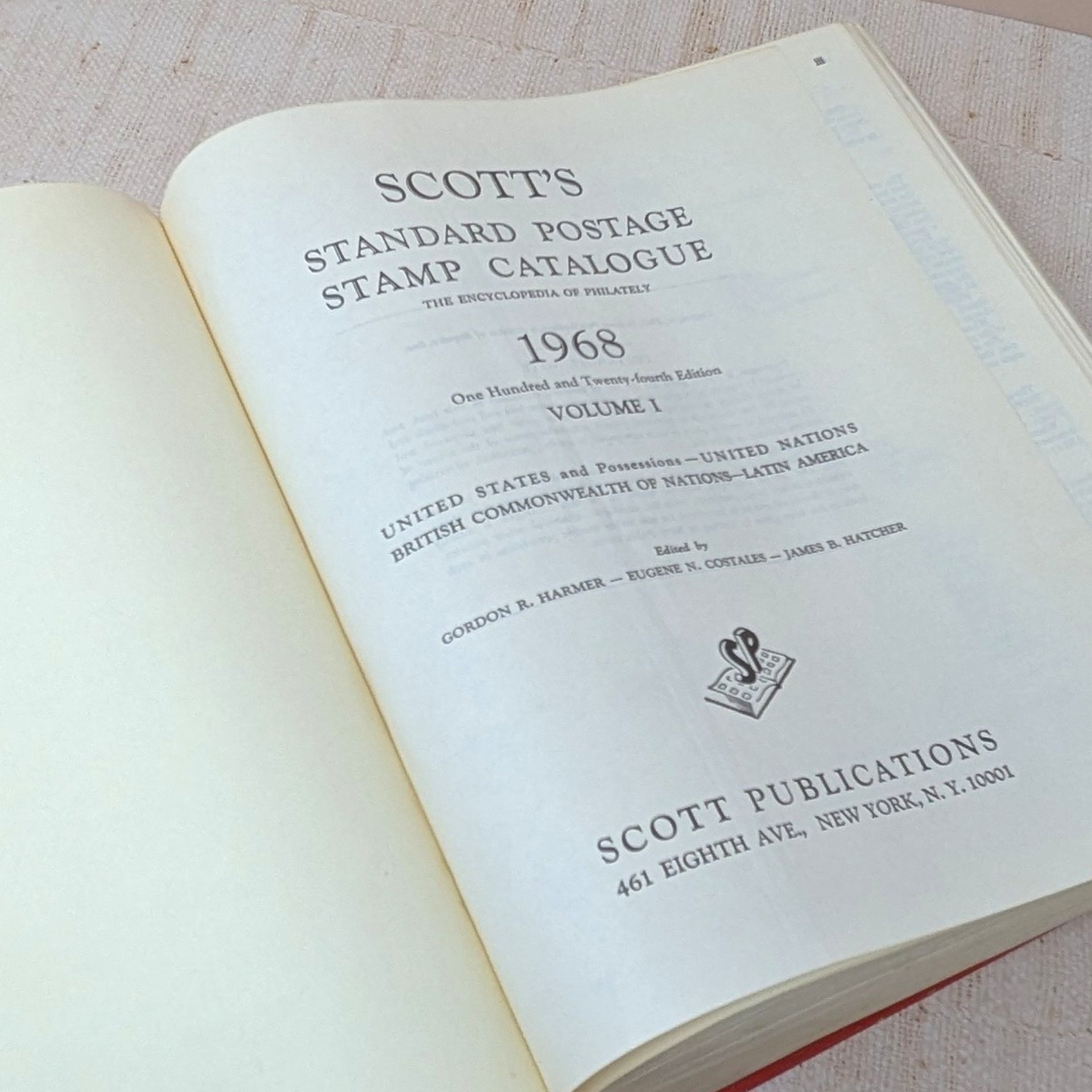 1968 Scott Standard Postage Stamp Catalogue – Mid Century Classic 