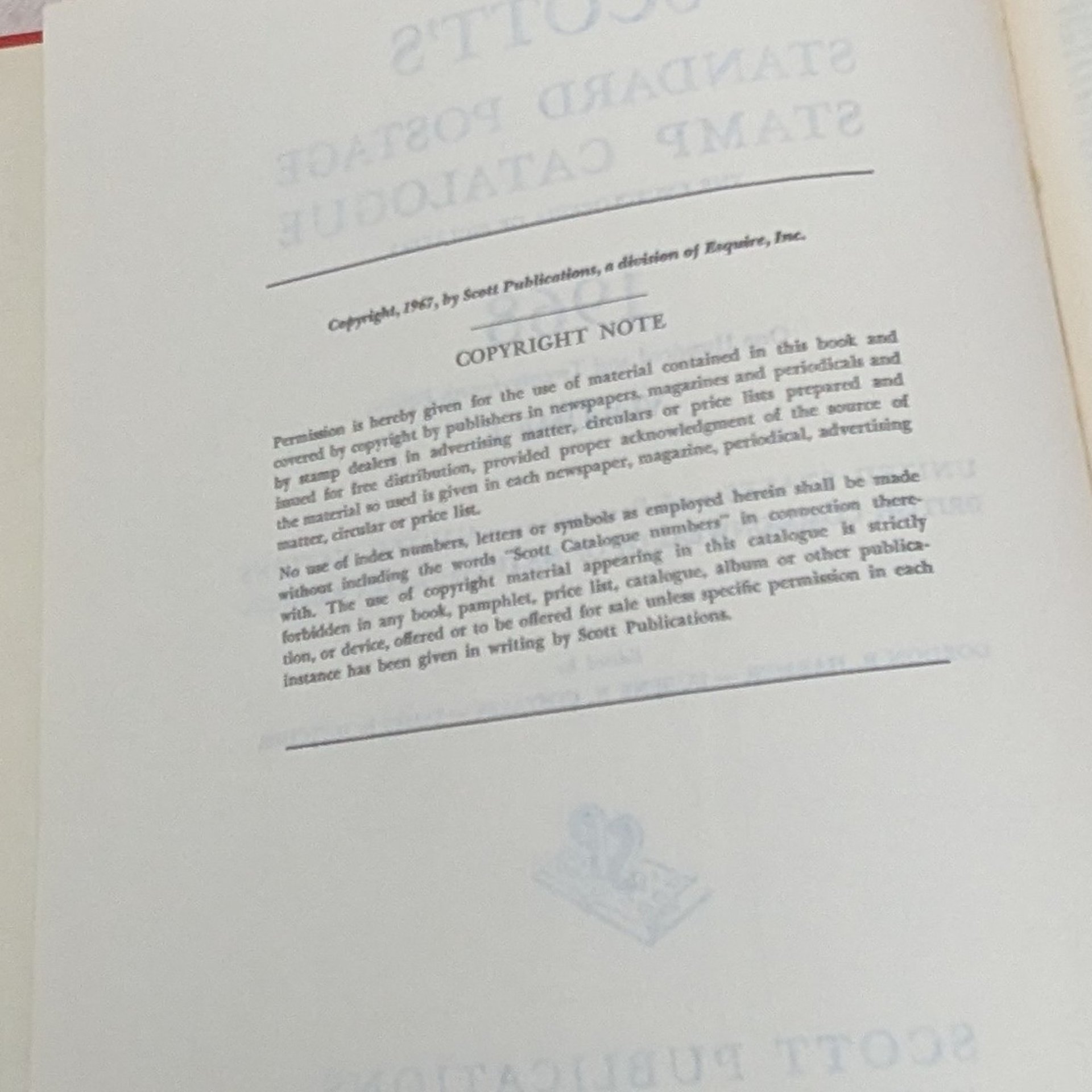 1968 Scott Standard Postage Stamp Catalogue – Mid Century Classic 