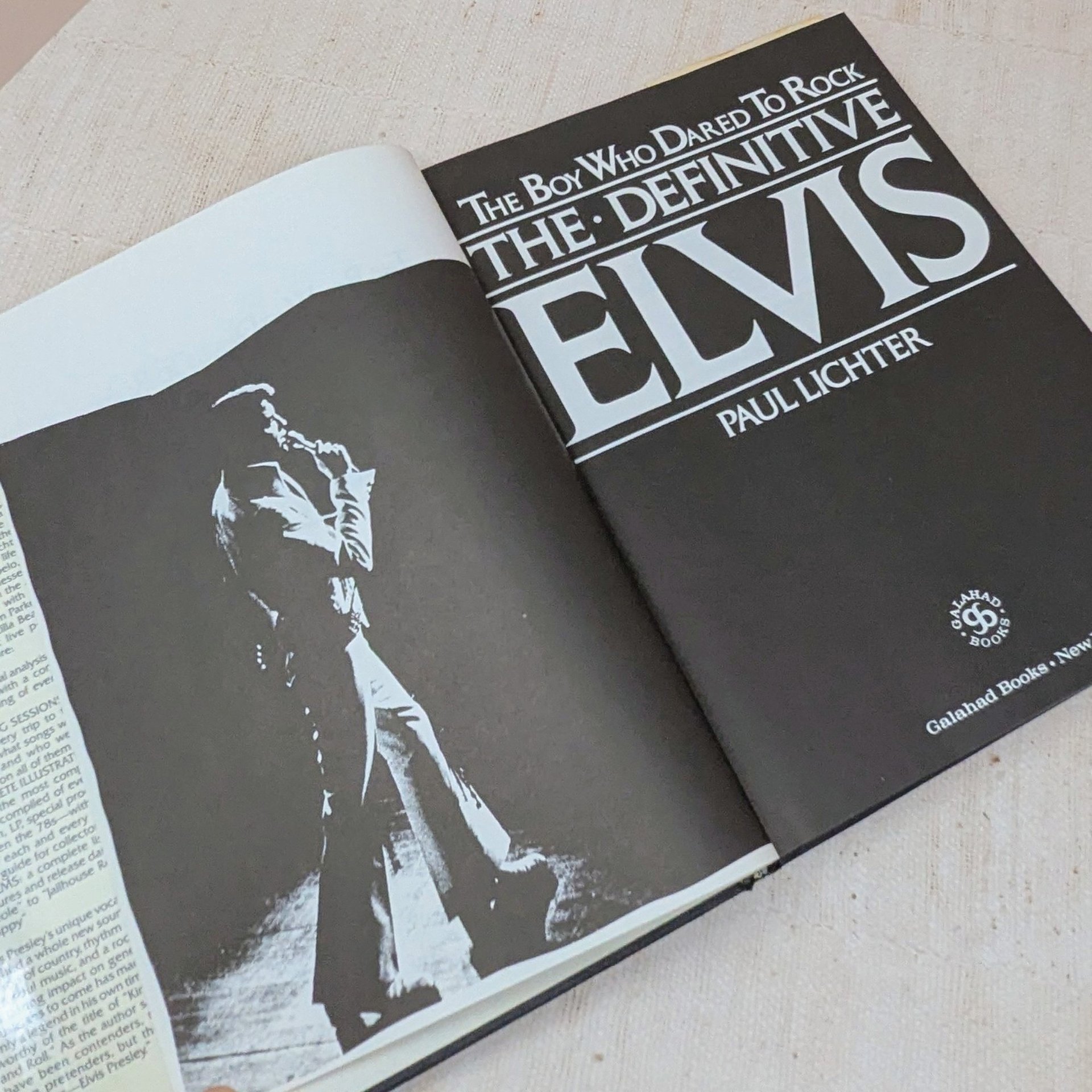 1982 Elvis The Boy Who Dared To Rock by Paul Lichter 