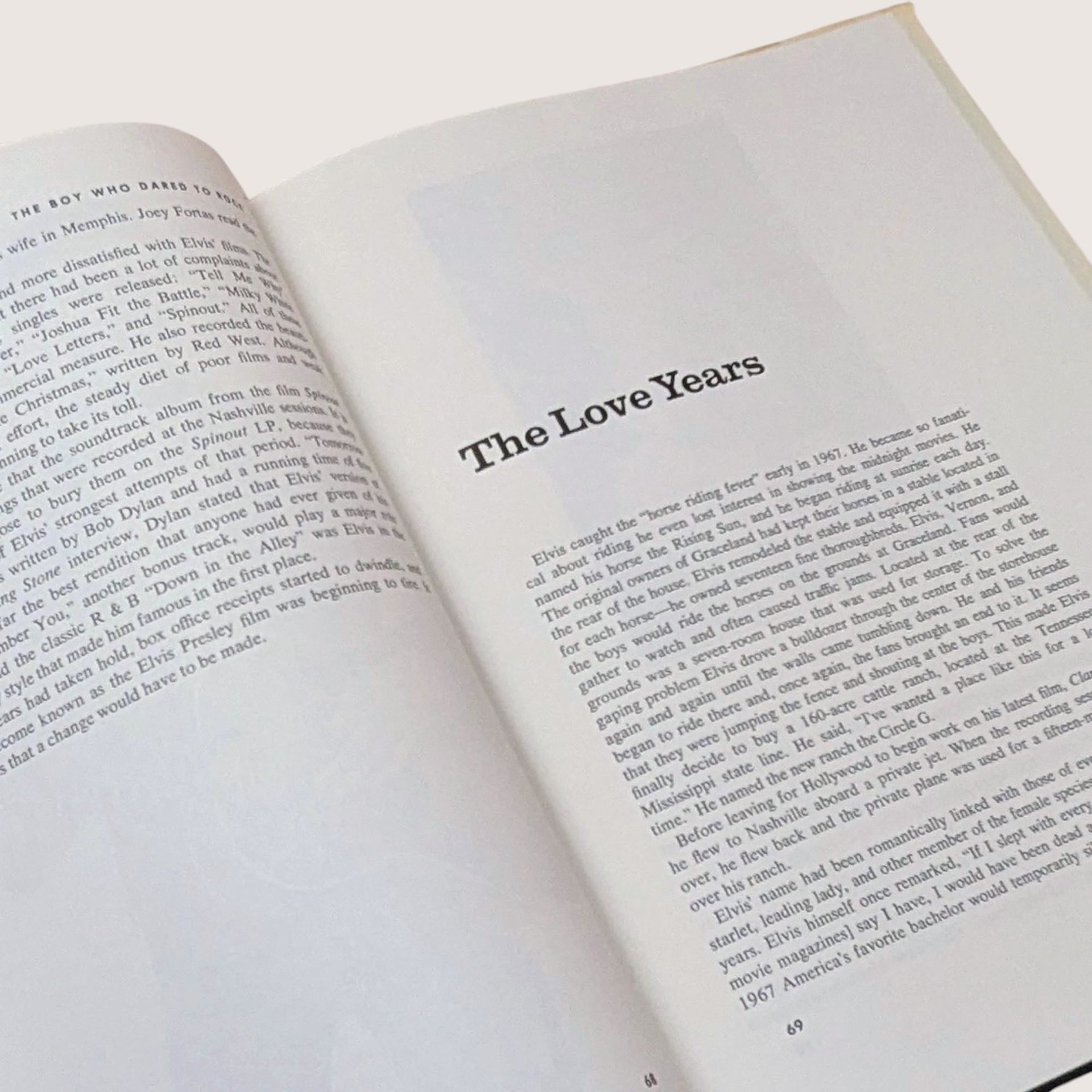 1982 Elvis The Boy Who Dared To Rock by Paul Lichter 