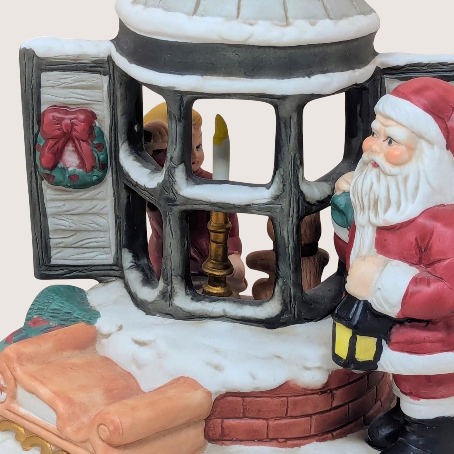 Vintage Midwest of Cannon Falls Santa Music Box
