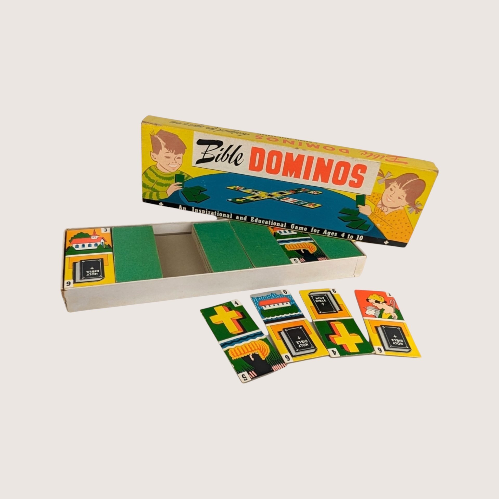 1960s Warner Press Bible Dominos Game