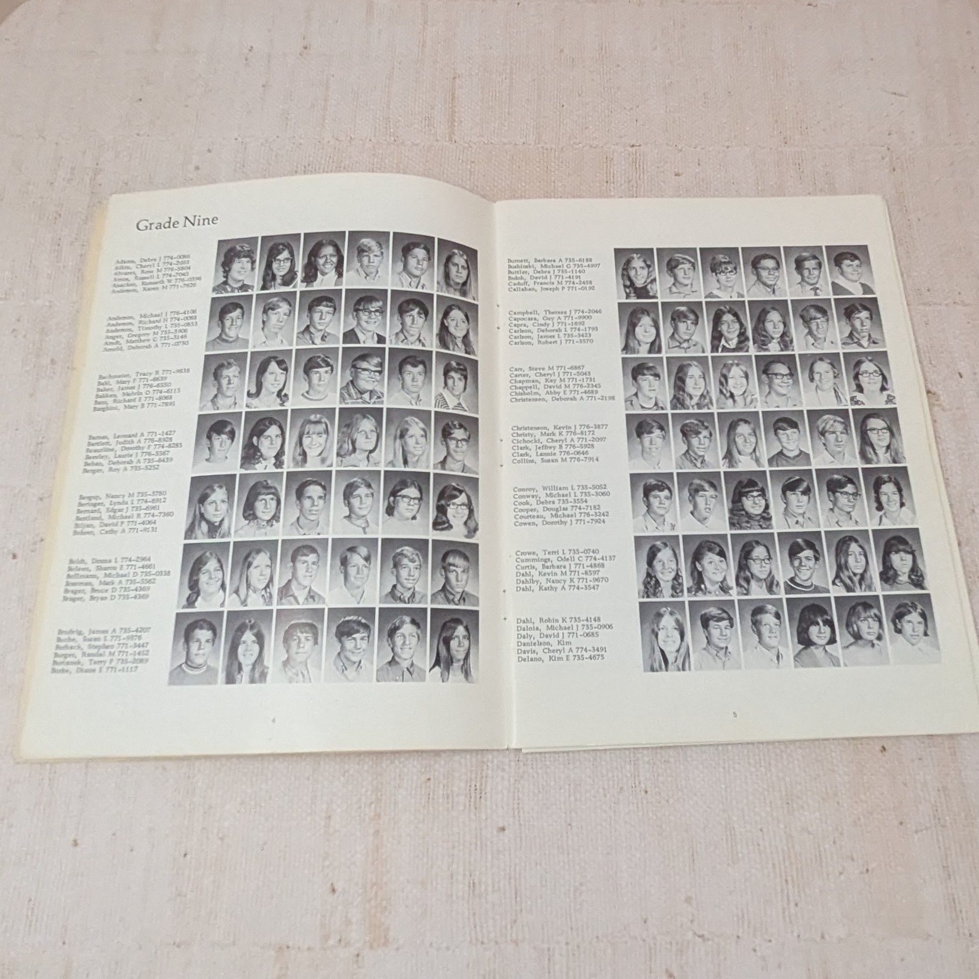 1970-1971 Mounds Park Junior High School Yearbook, Softcover – Vintage St. Paul Minnesota Ephemera