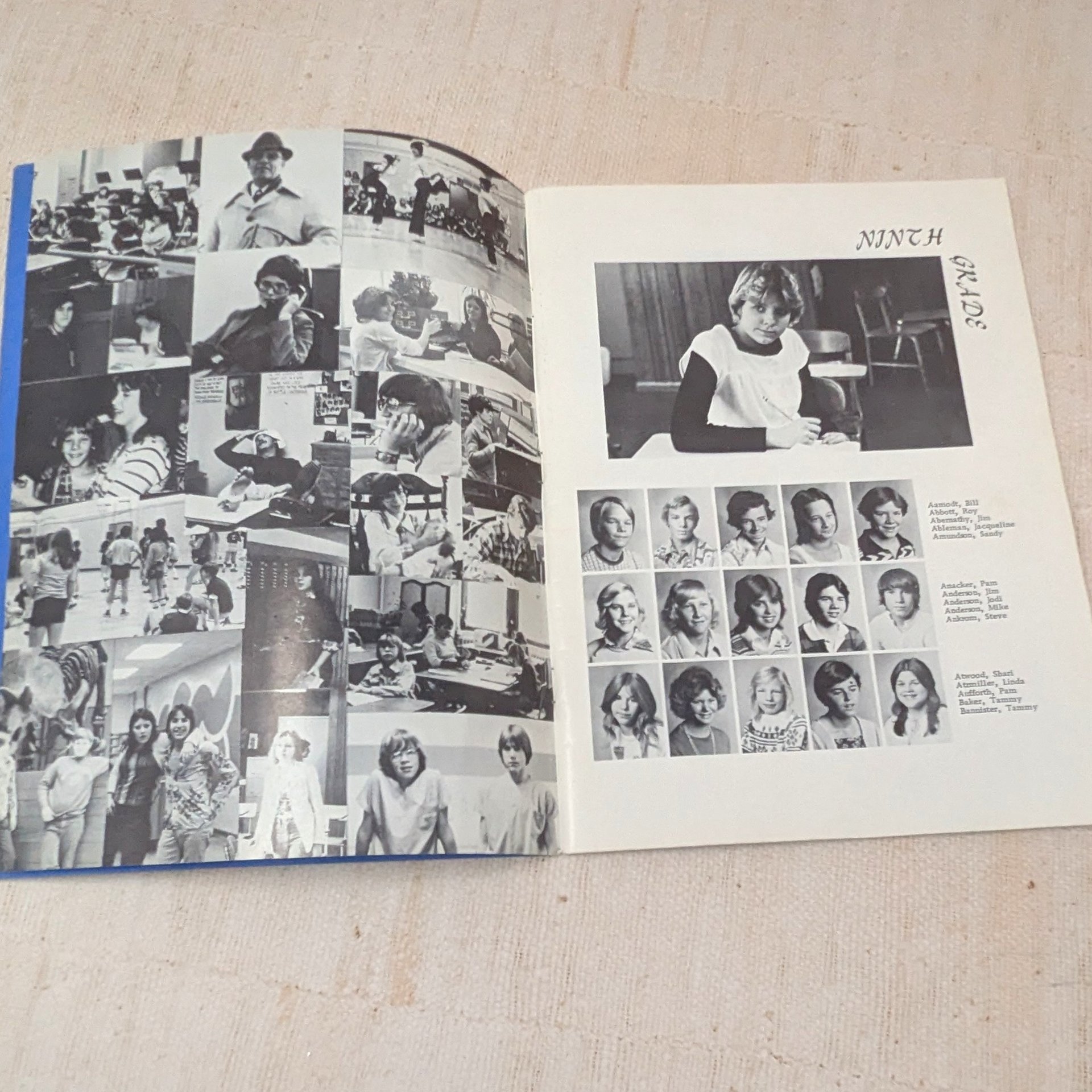 1976-1977 Mounds Park Junior High School Yearbook, Softcover – Vintage St. Paul Minnesota Ephemera
