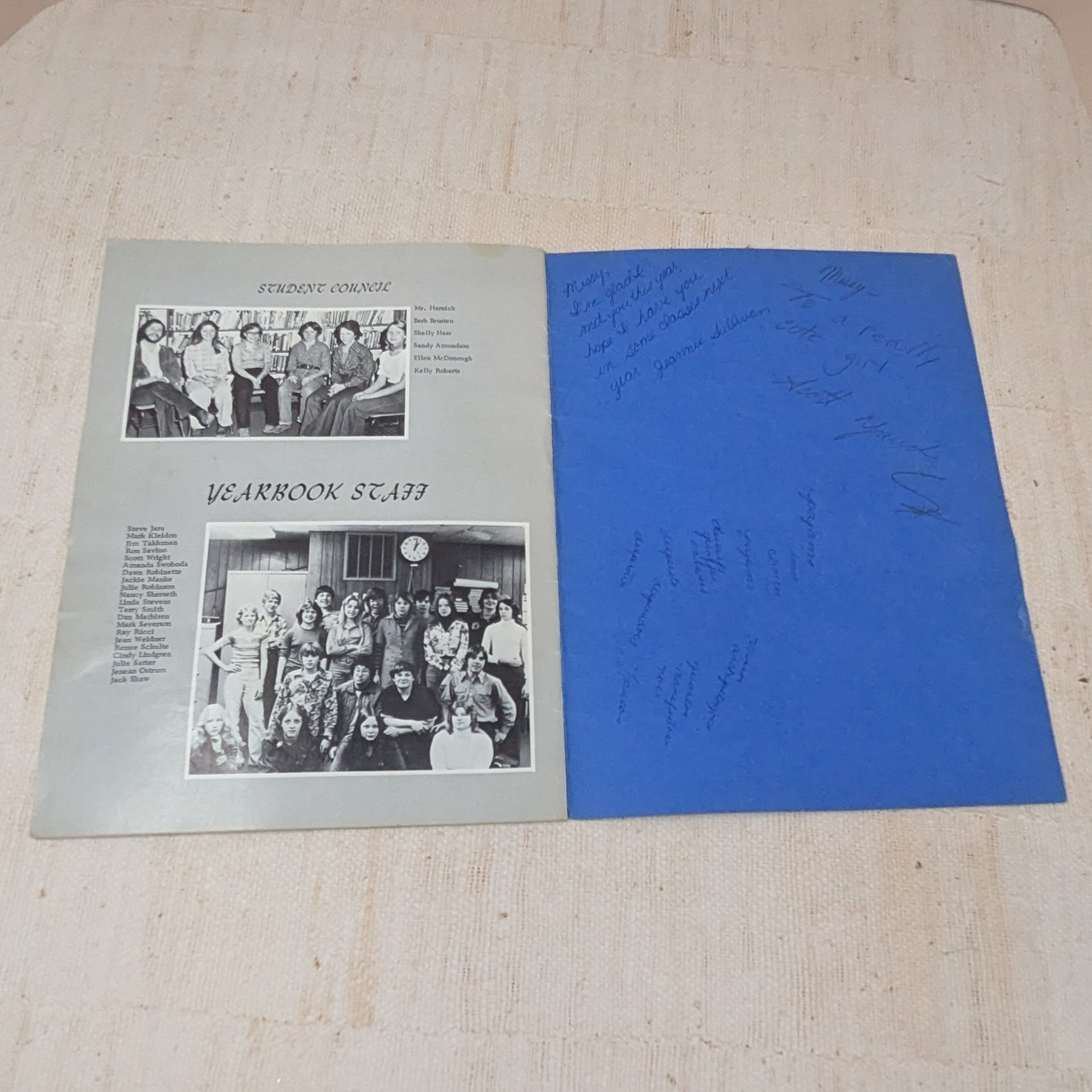 1976-1977 Mounds Park Junior High School Yearbook, Softcover – Vintage St. Paul Minnesota Ephemera