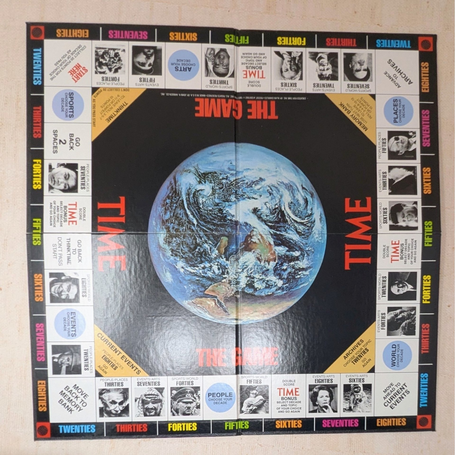 1983 Time The Game Trivia Board Game