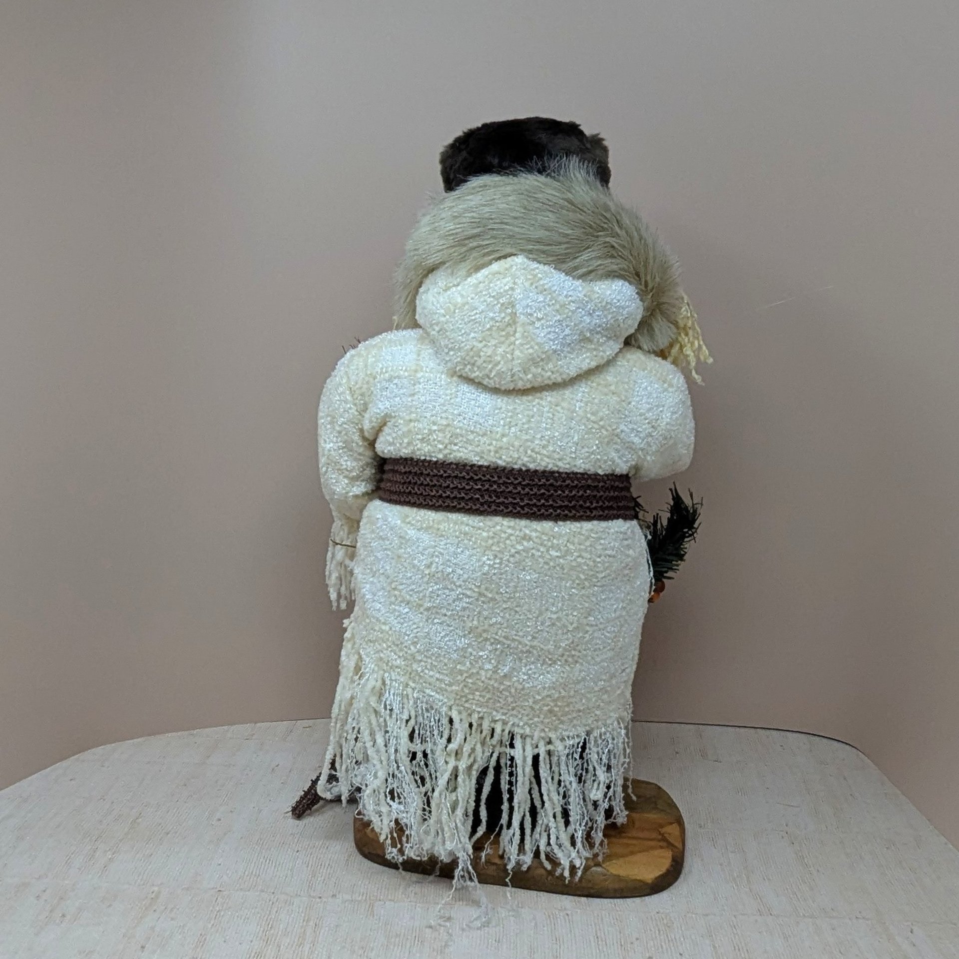 2000 Grandeur Noel Fabric Santa – Serene  Rustic Holiday Decor