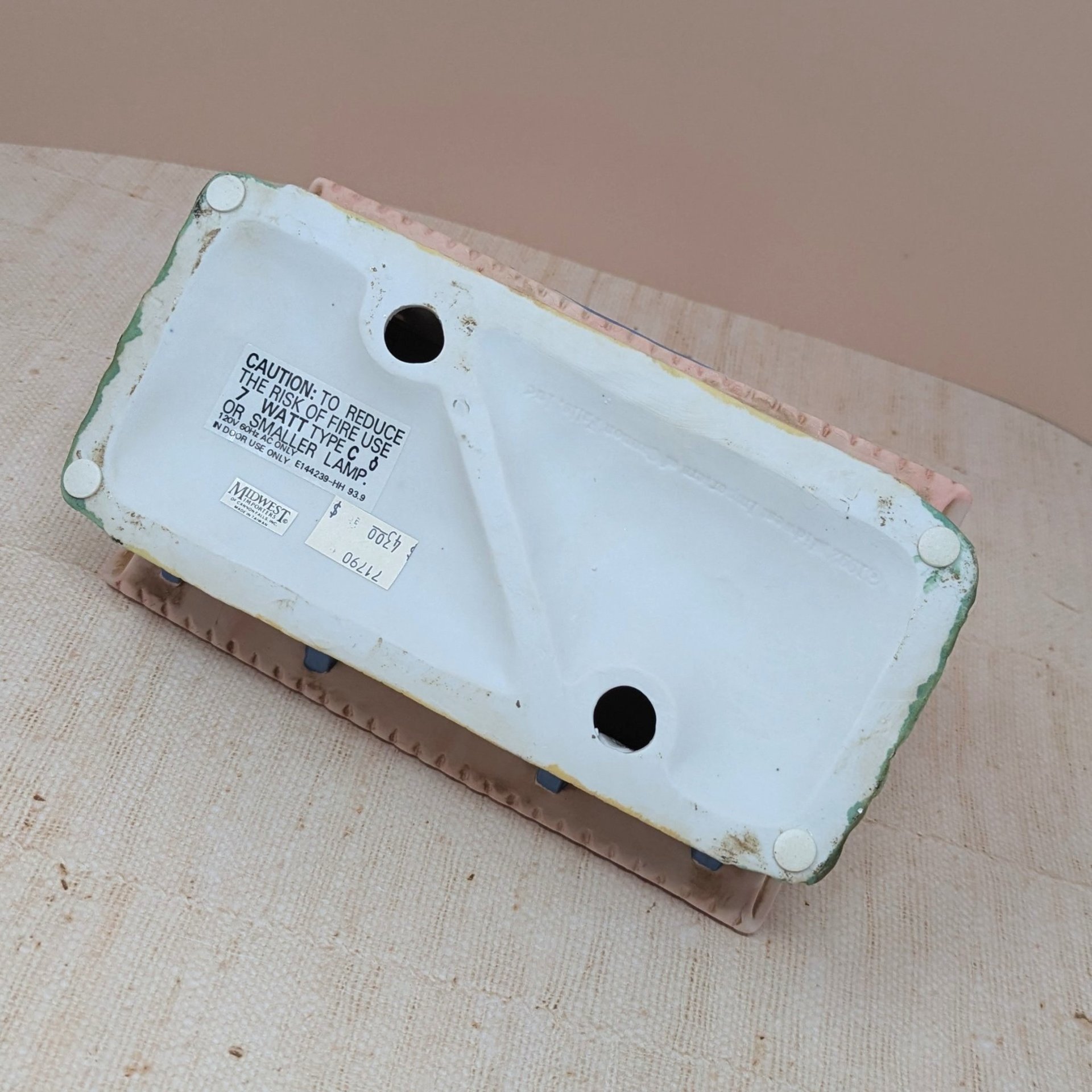 1990s Cottontail Lane Station Lighted House – Playful Spring Village Decor