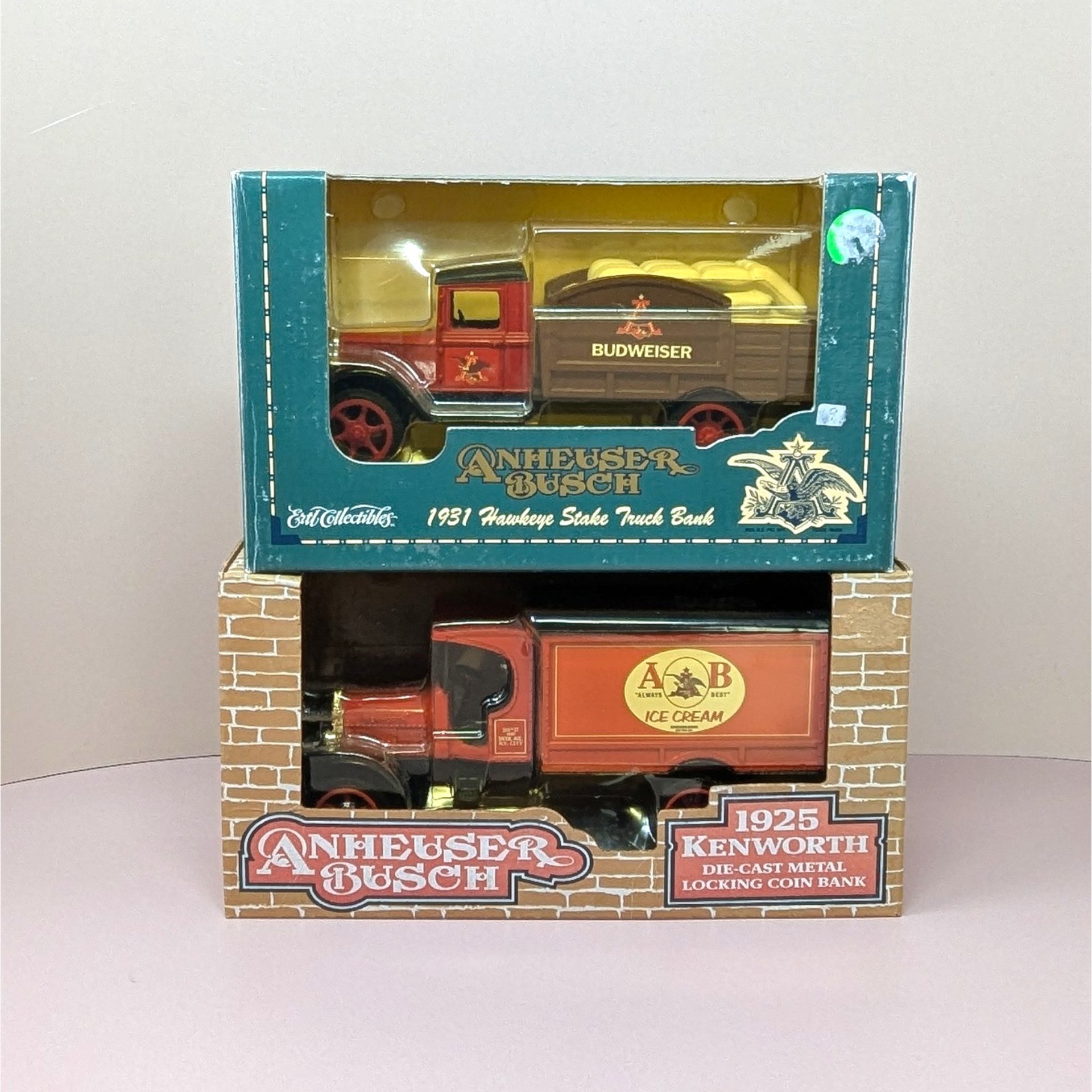 1990s ERTL Anheuser Busch Banks – Retro Delivery Vibe Office Man Cave Decor