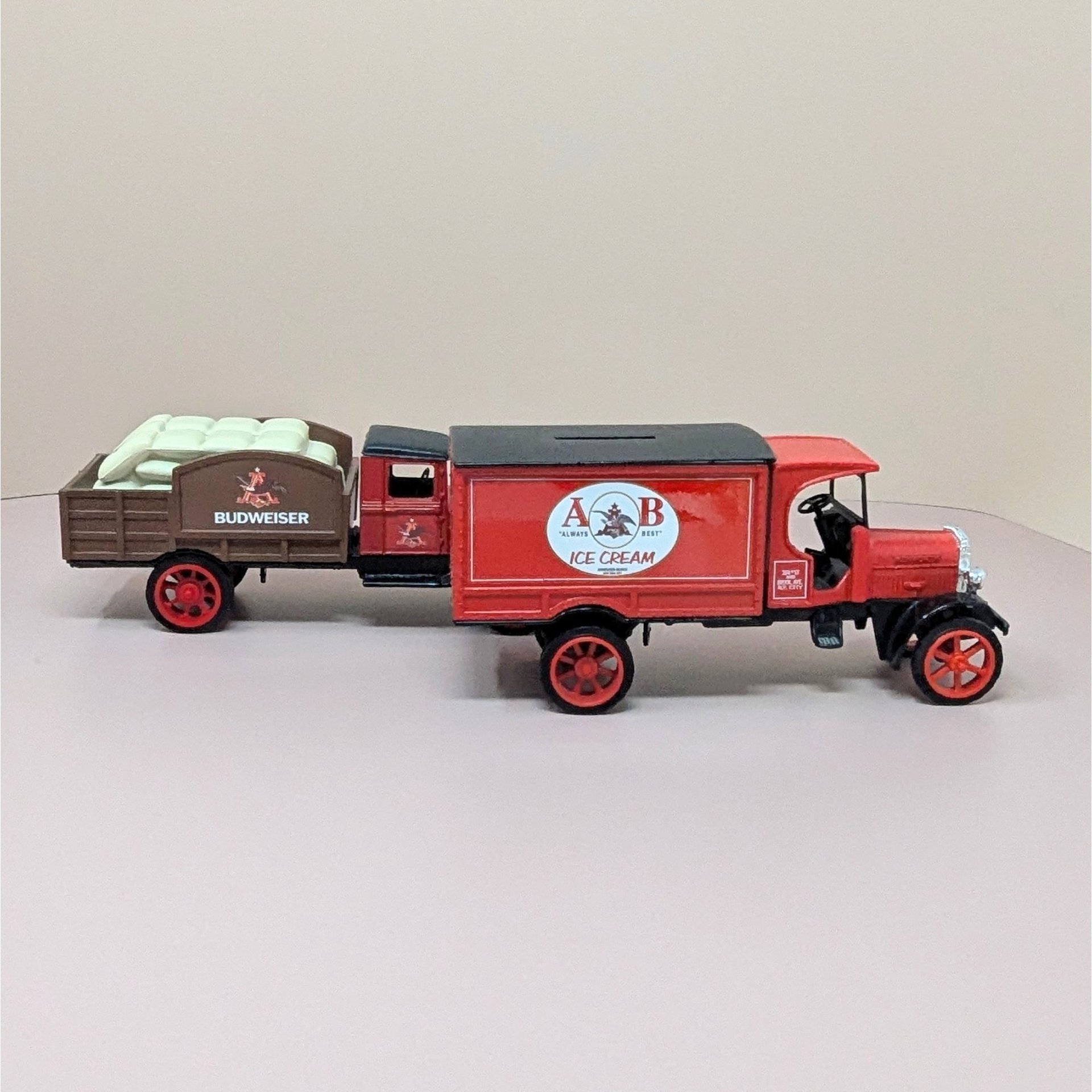 1990s ERTL Anheuser Busch Cast Metal Banks