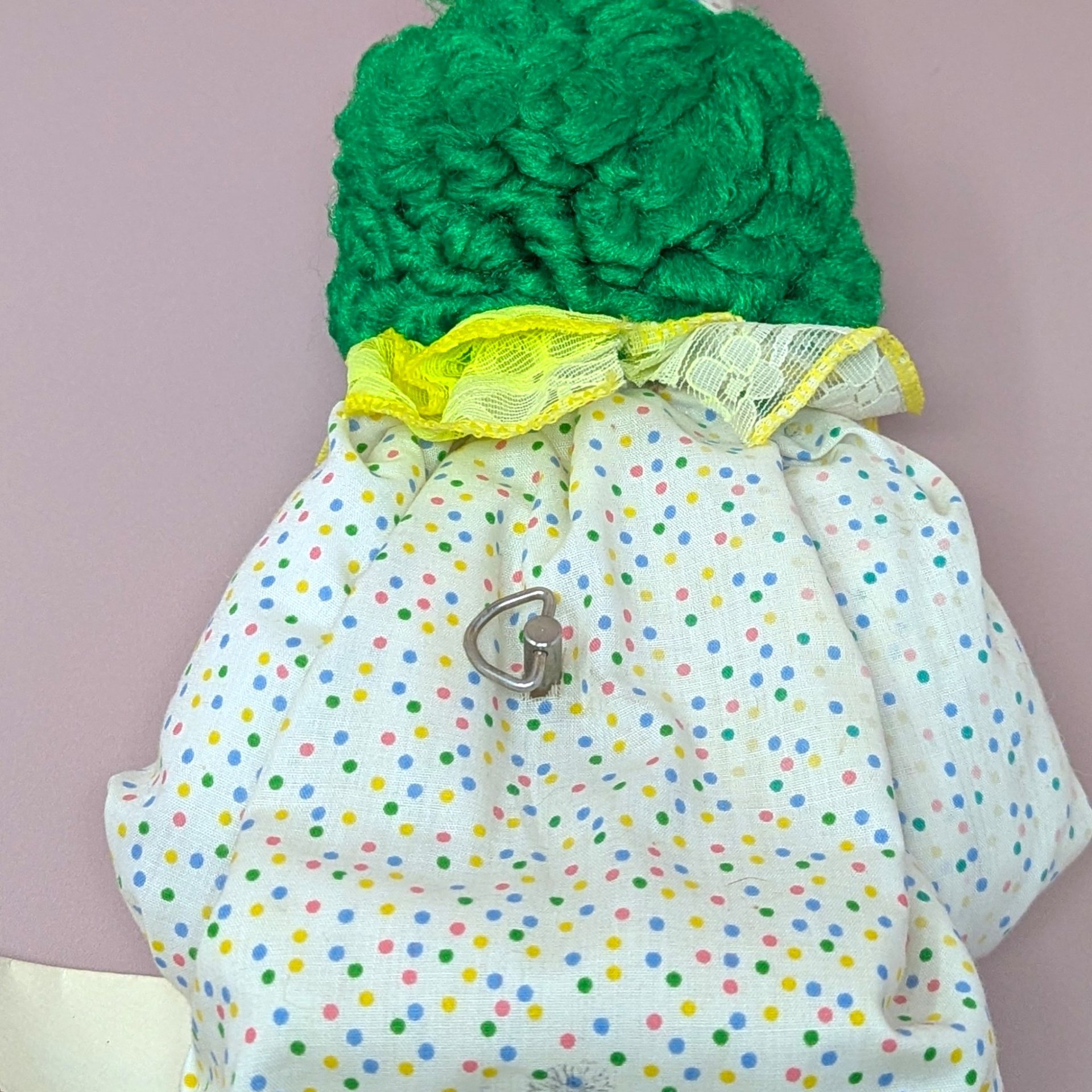 Marianne’s Musical Menagerie Clown – Polka Dot Shelf Sitter with Snoopy Button