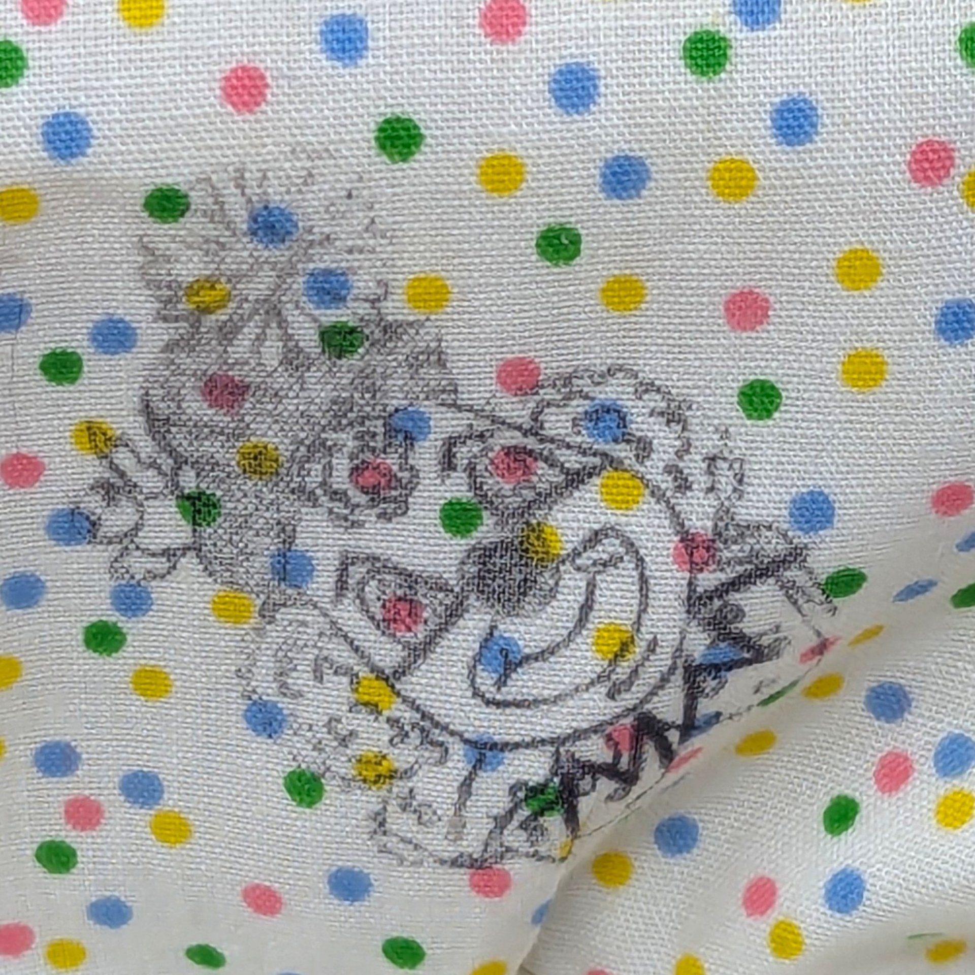 Marianne’s Musical Menagerie Clown – Polka Dot Shelf Sitter with Snoopy Button