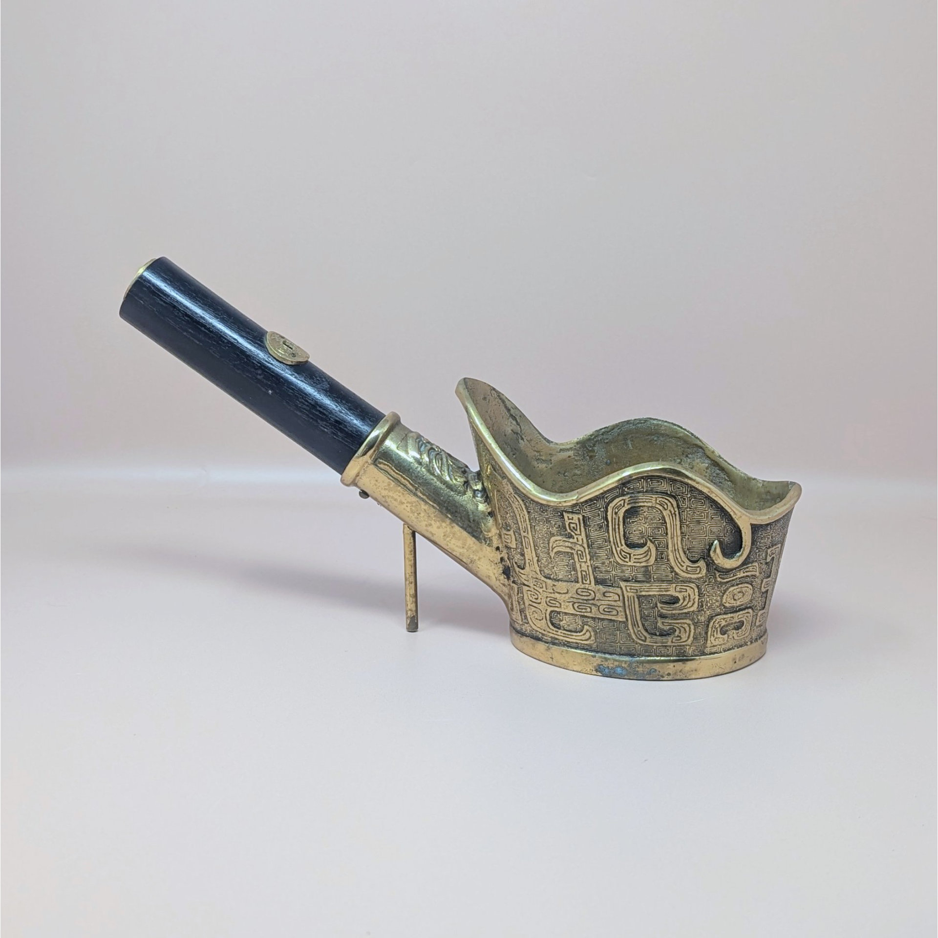 1950 Chinese Brass Silk Iron