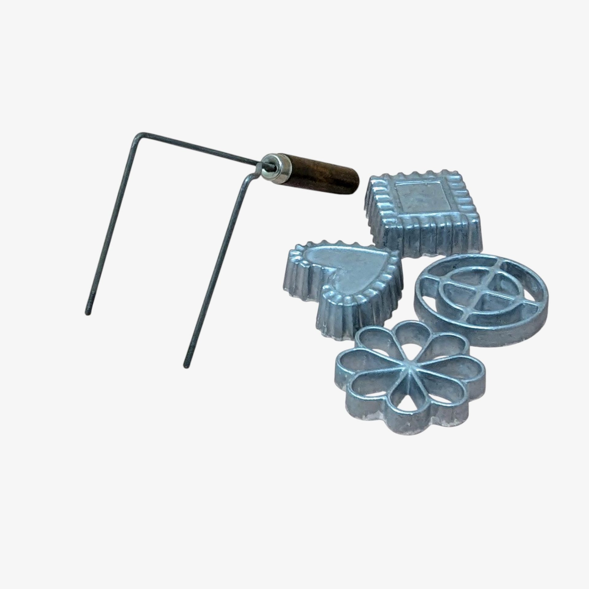 Nordic Ware Double Rosette & Timbale Iron – Vintage Heavy Aluminum Baker's Set