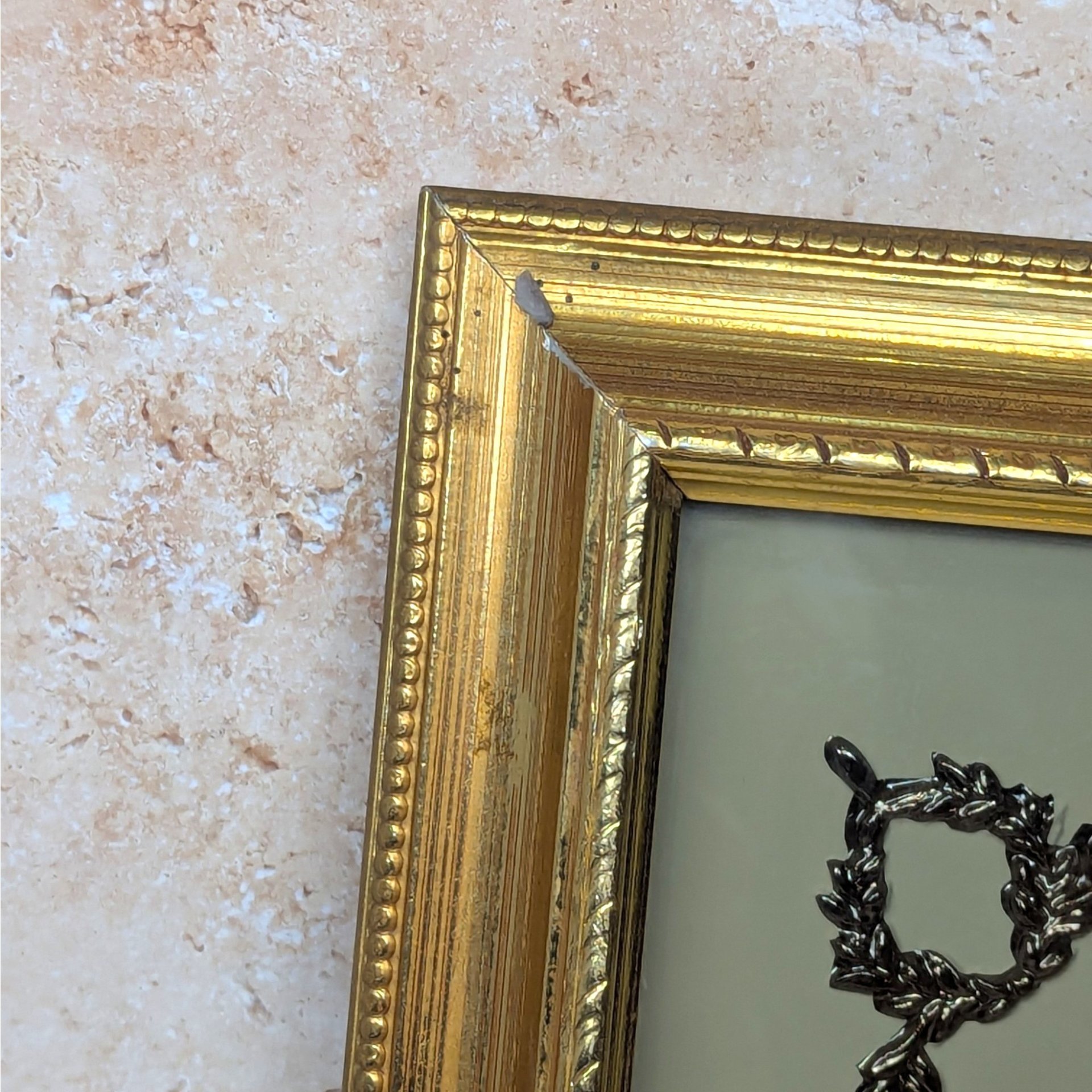 1950s Turner Framed Head of Christ Portrait Print