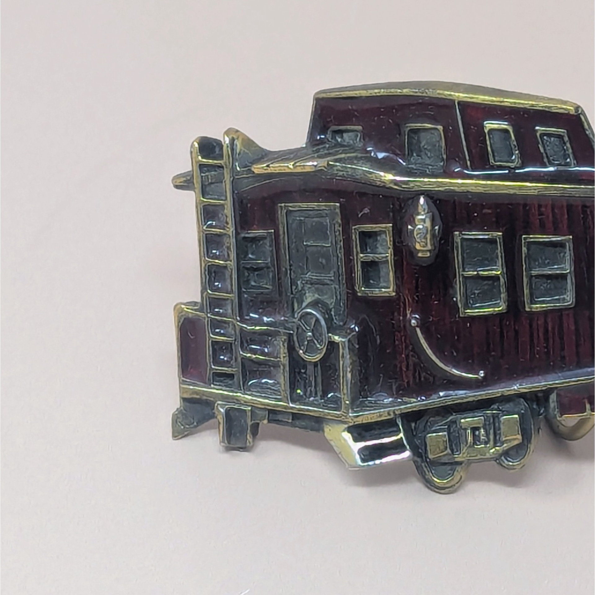 1976 Chicago Caboose Enamel and Metal Belt Buckle