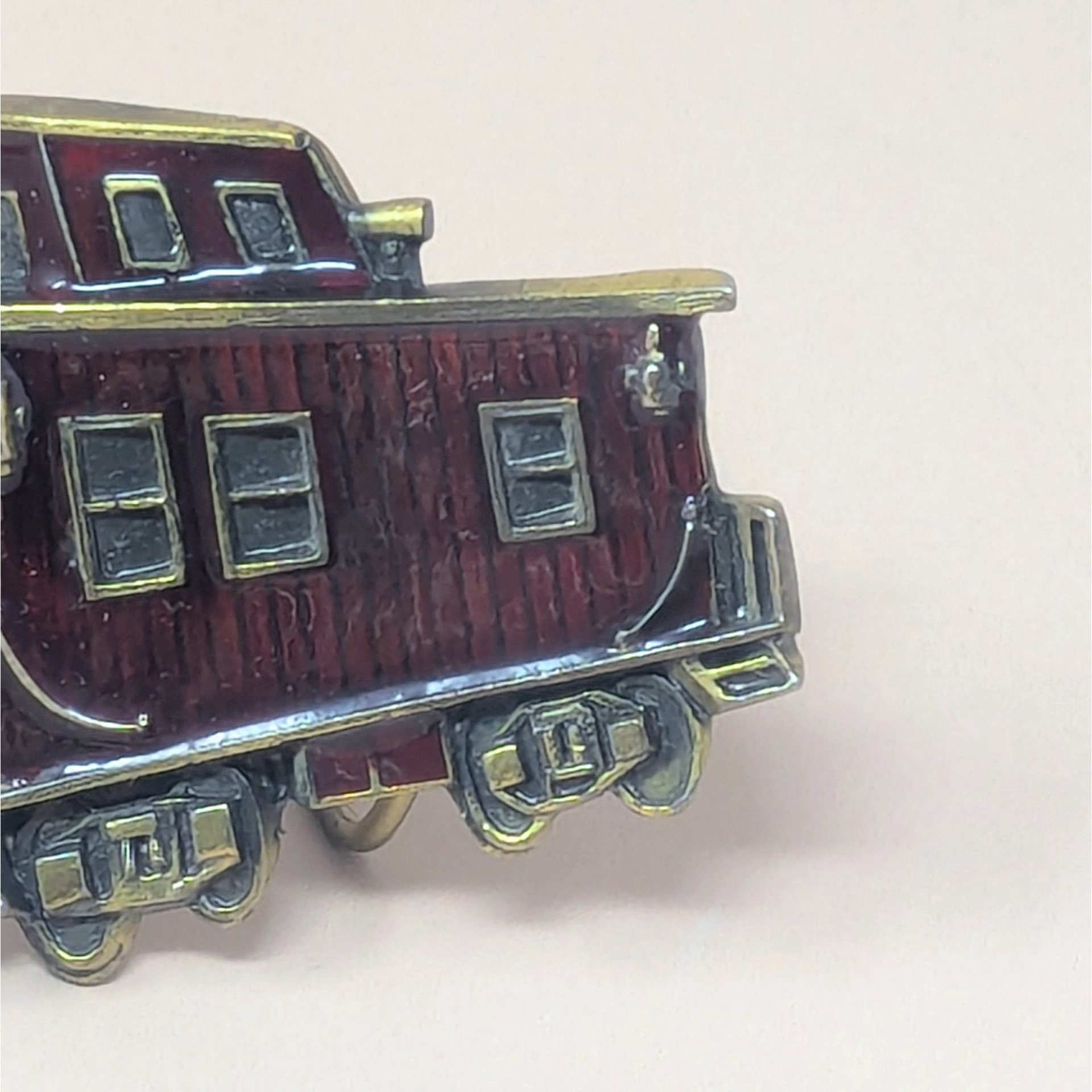 1976 Chicago Caboose Enamel and Metal Belt Buckle