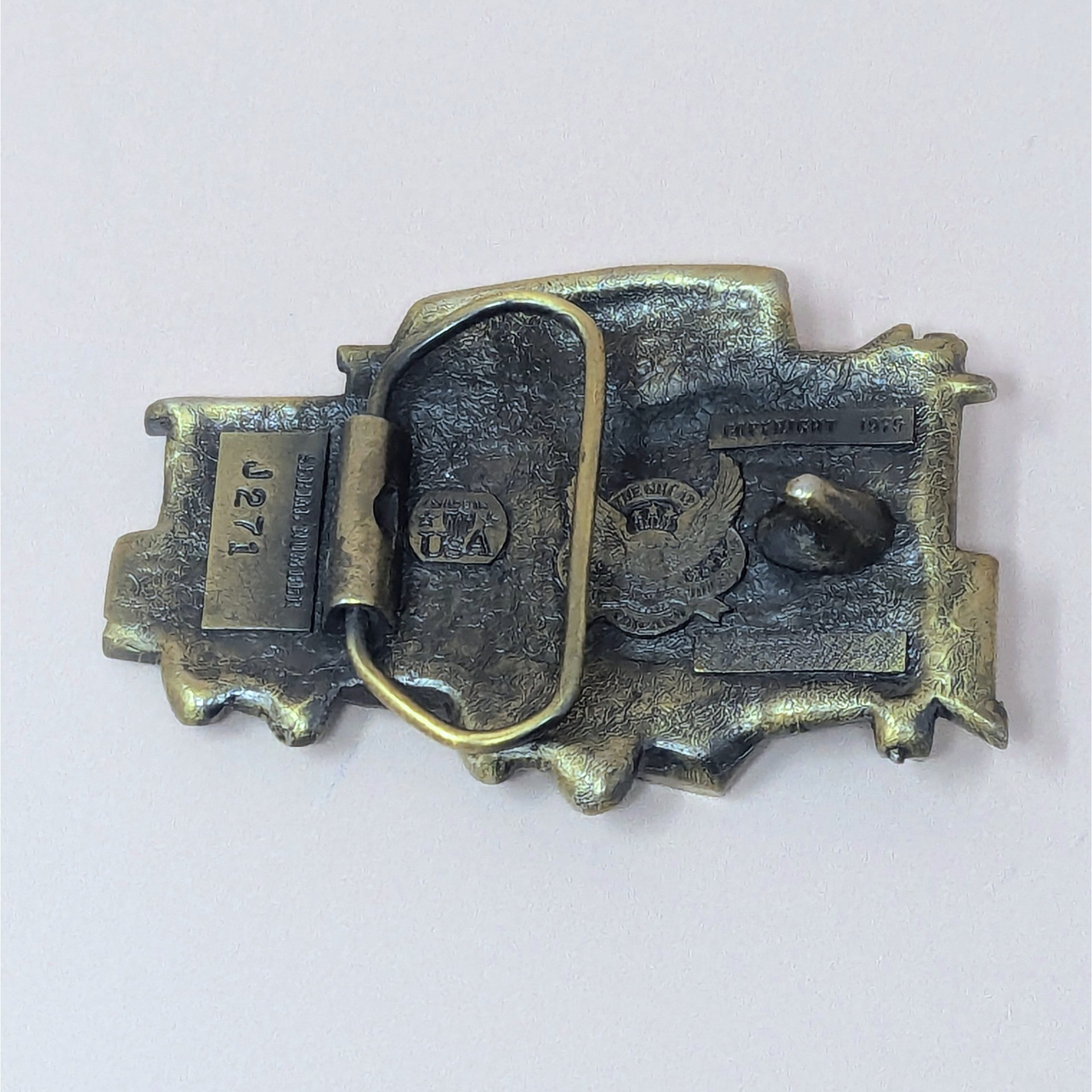 1976 Chicago Caboose Enamel and Metal Belt Buckle