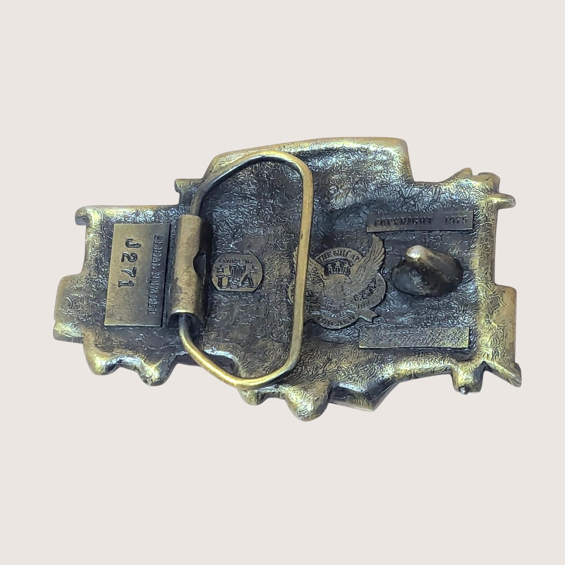 1976 Chicago Caboose Enamel and Metal Belt Buckle