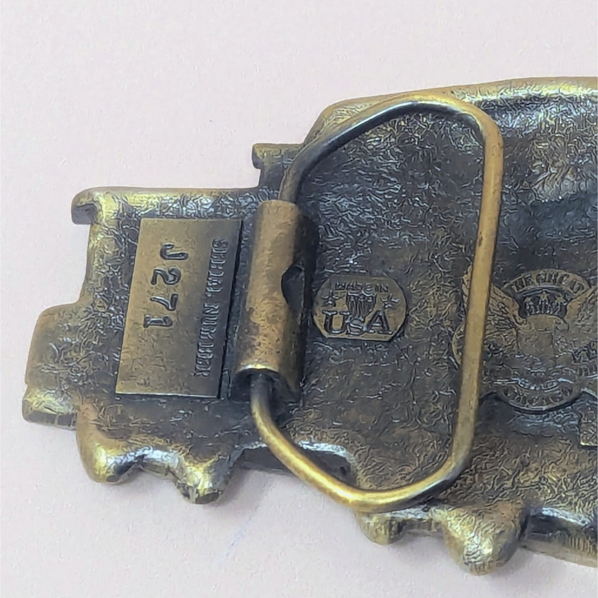 1976 Chicago Caboose Enamel and Metal Belt Buckle