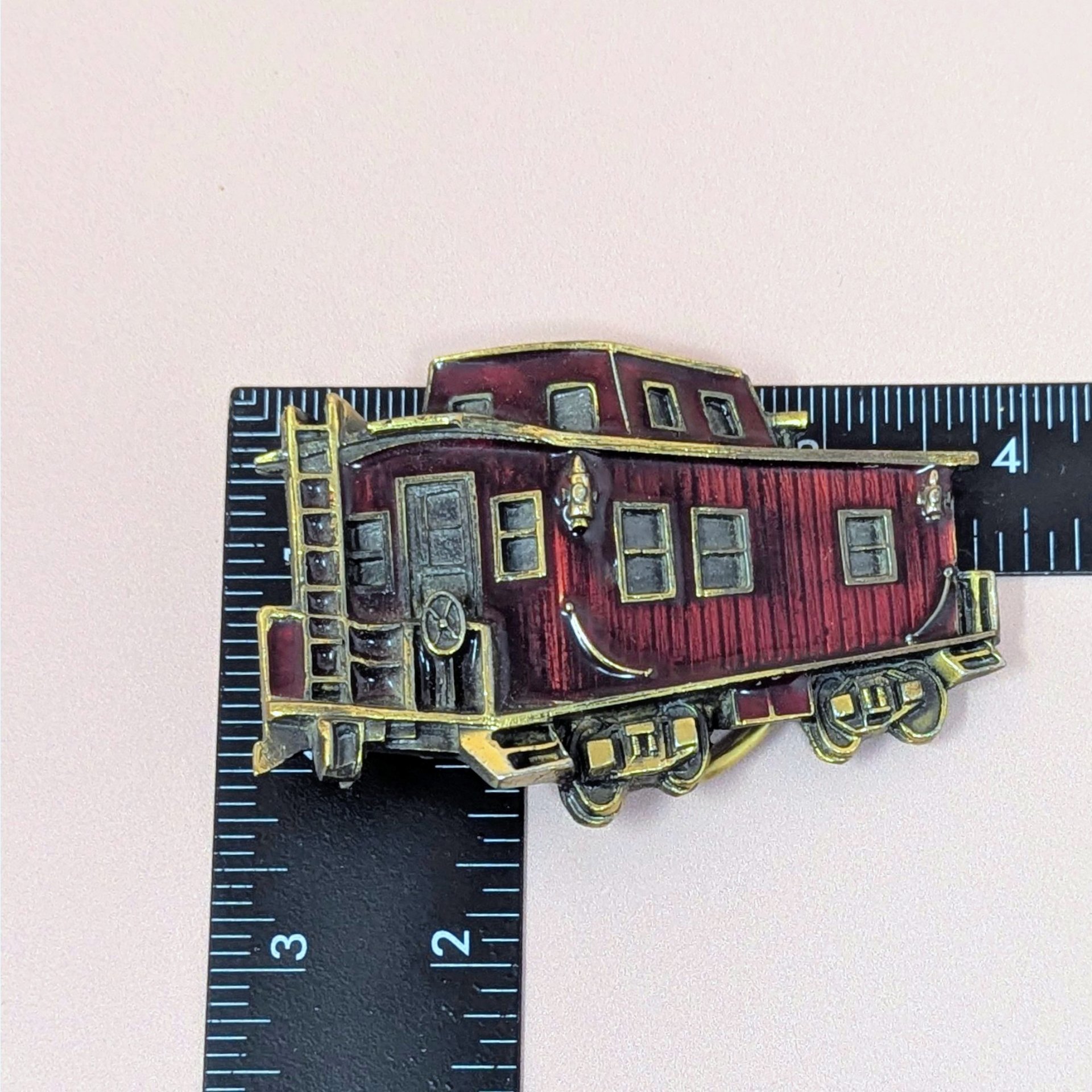 1976 Great American Buckle Co Caboose – 1970s Industrial Piece