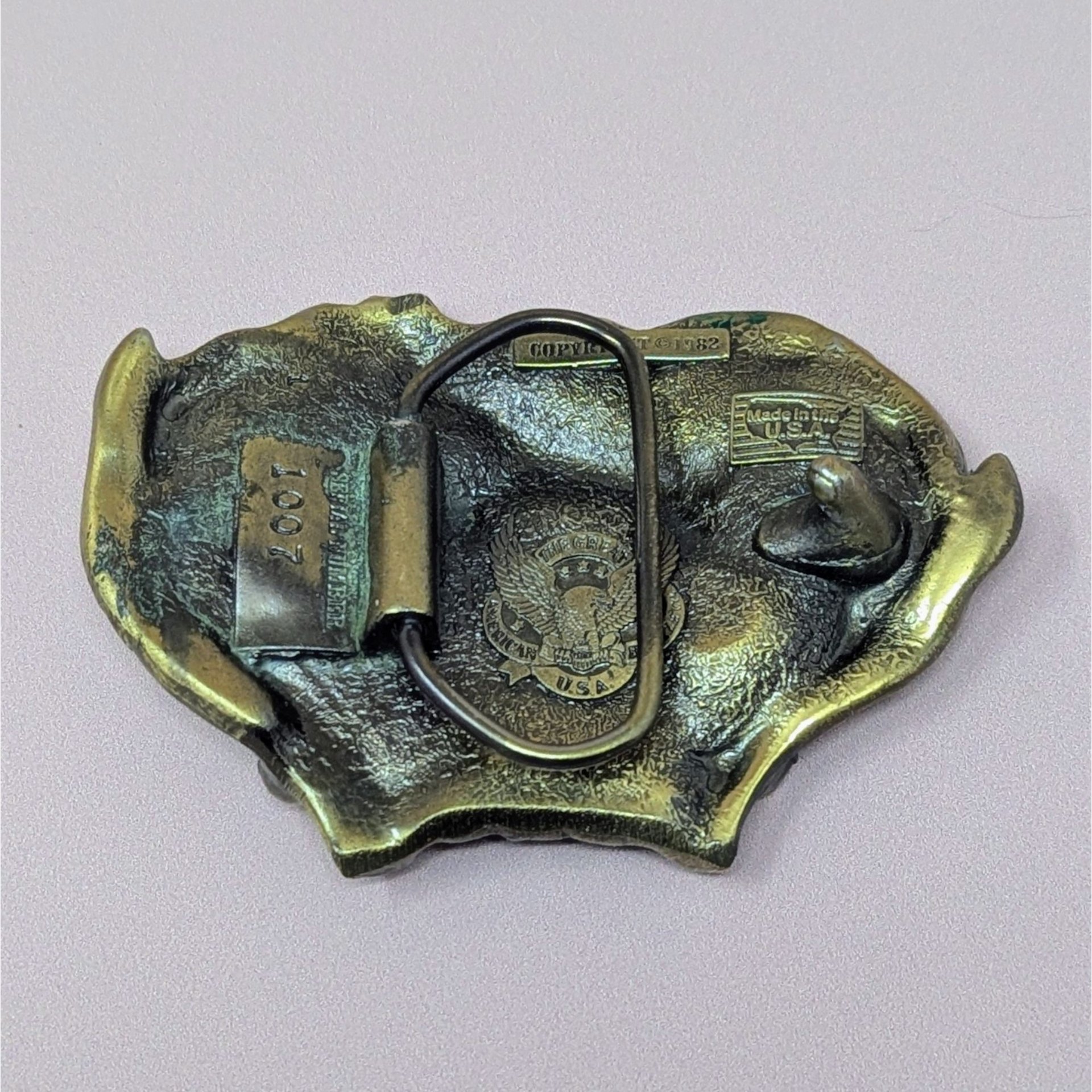 1982 Great American Buckle Co Deer – 1980s Outdoor Heritage Piece