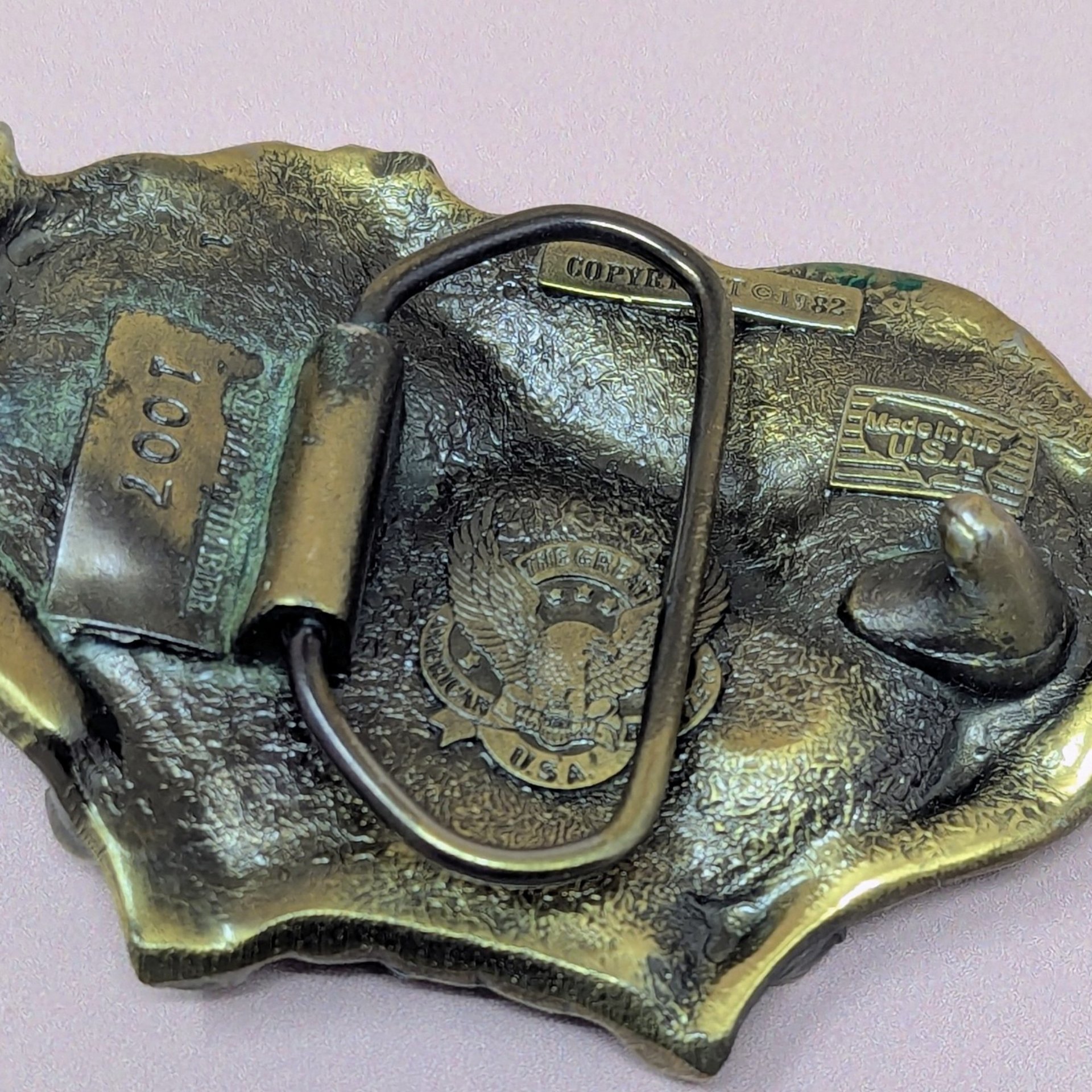 1982 Great American Buckle Co Deer – 1980s Outdoor Heritage Piece
